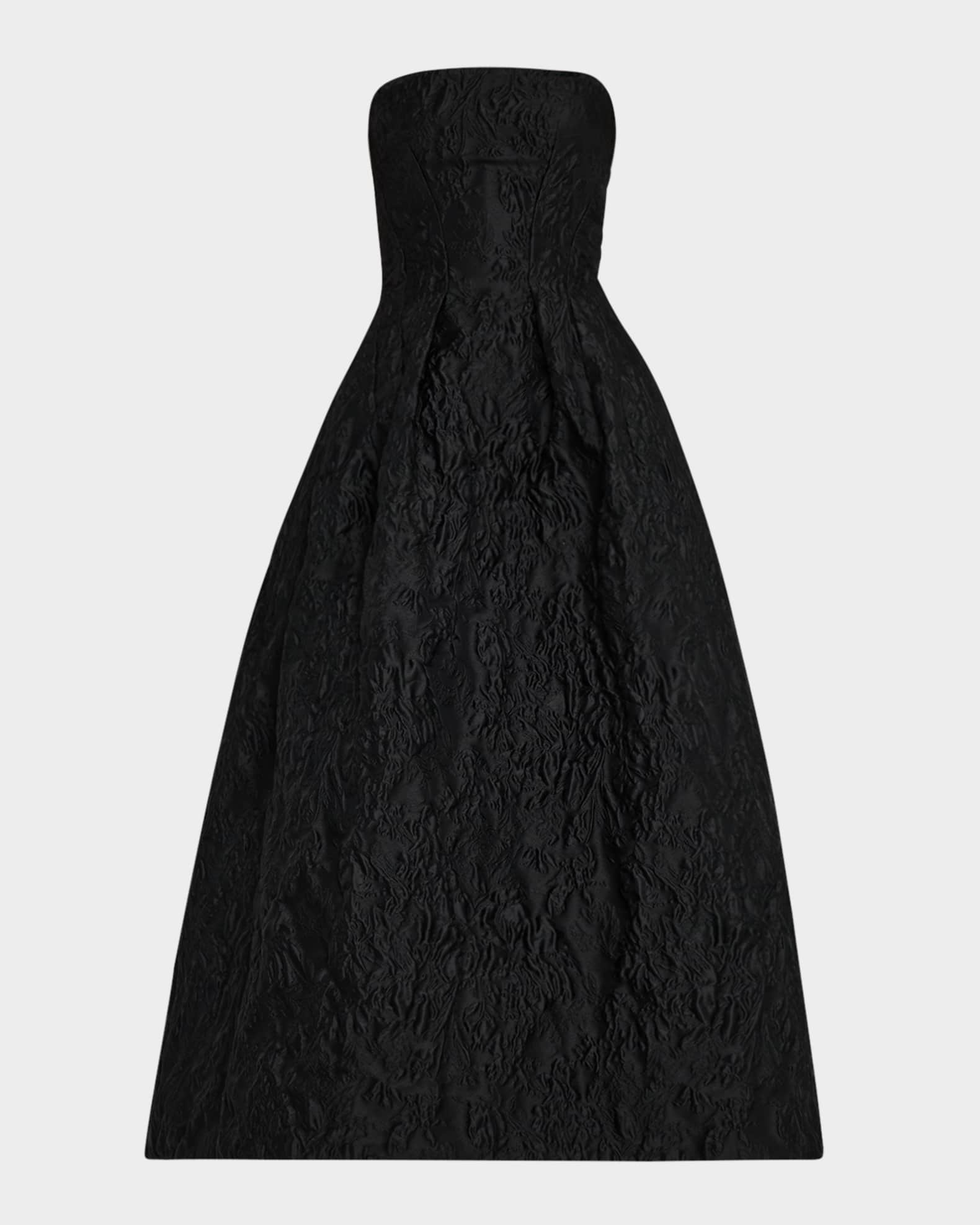 Strapless A-Line Tea-Length Dress 0