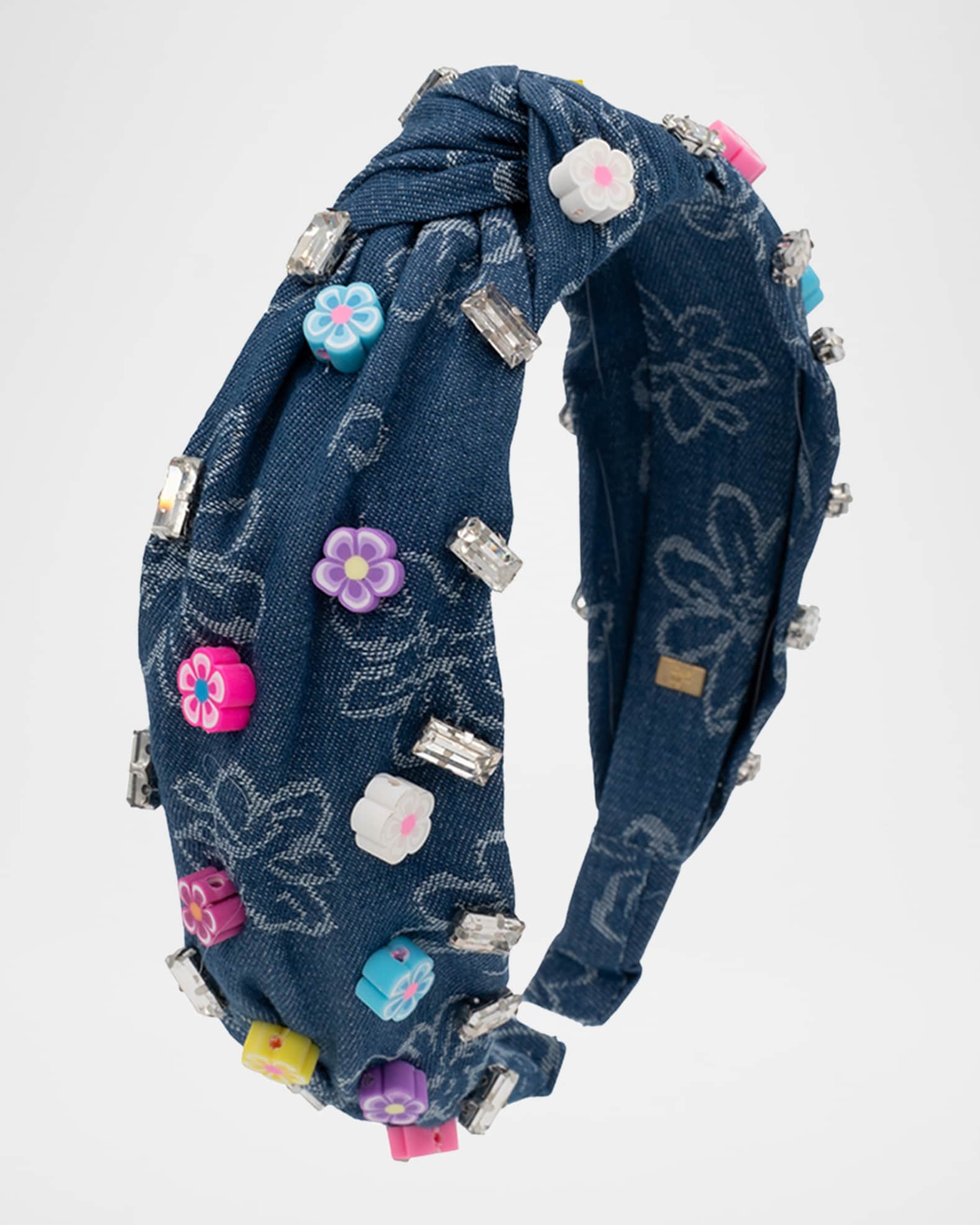 Girl's Denim Charm Headband 0