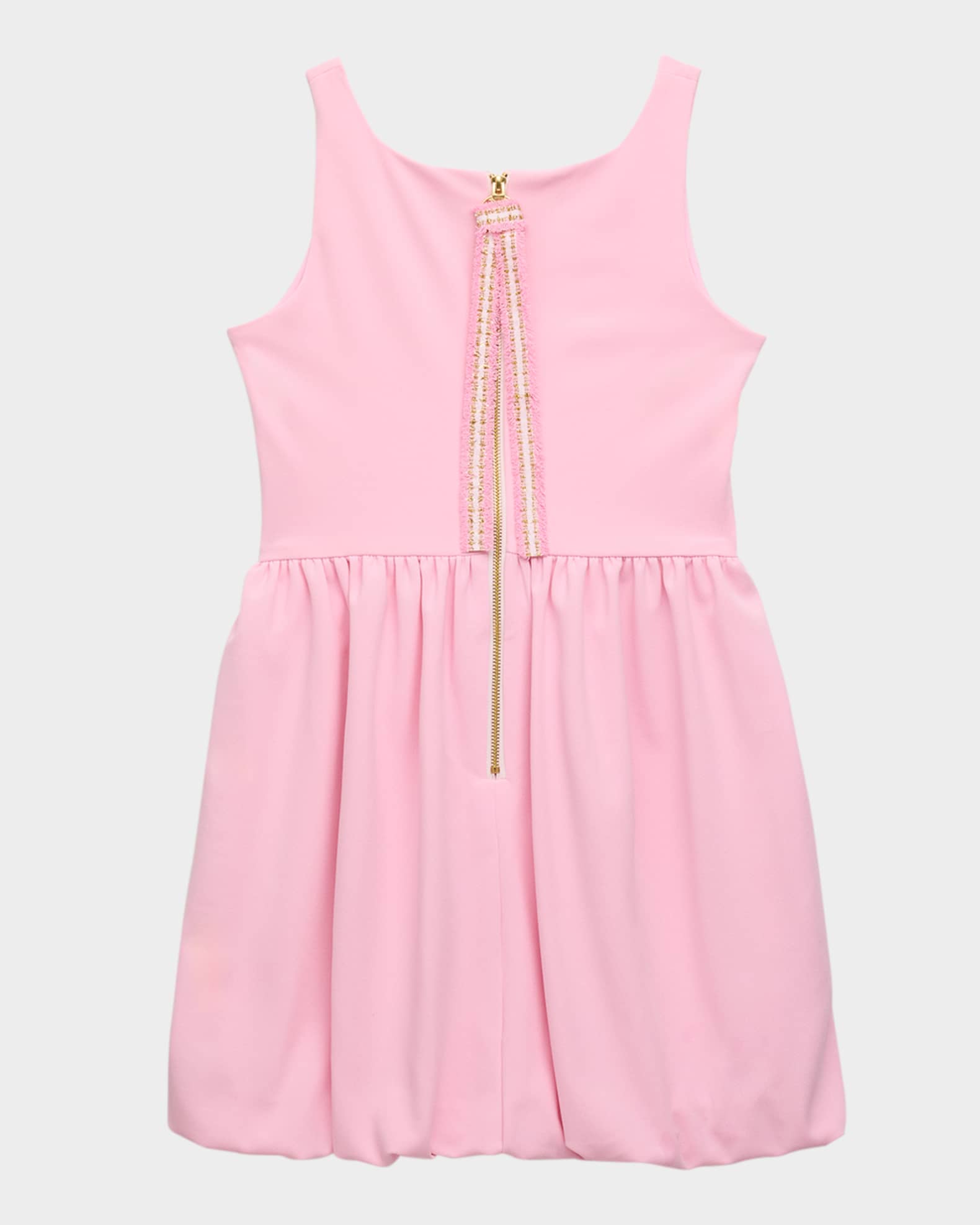 Girl's Olivia Knit Low-Waist Bubble Dress, Size 7-16 1
