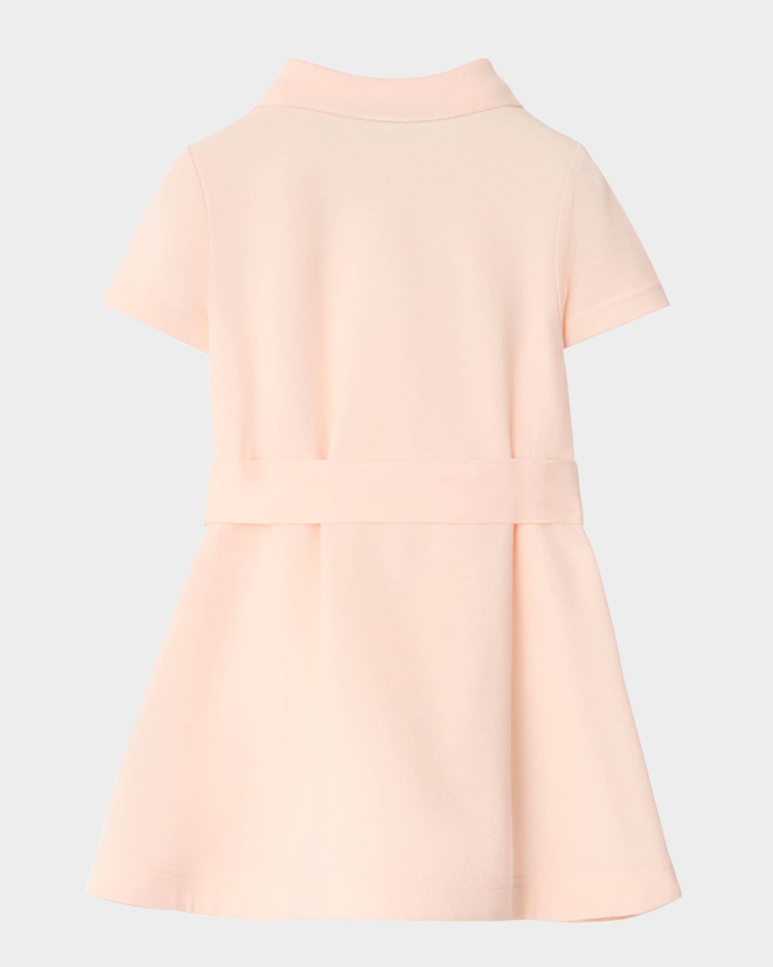Burberry Girl's Astrid Bear Logo Short-Sleeve Polo Dress