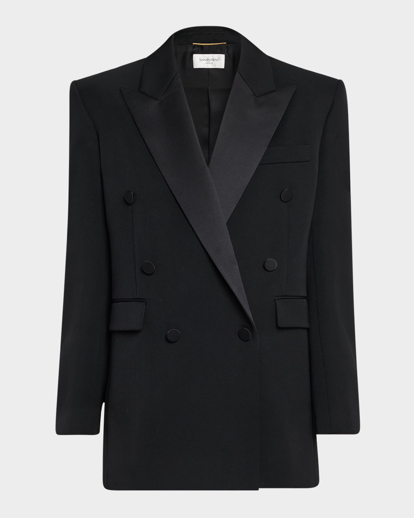 【関税＆送料込み】Saint Laurent Double-Breasted Tuxedo Jac Saint Laurent Double-Breasted Tuxedo Jacket | Neiman Marcus