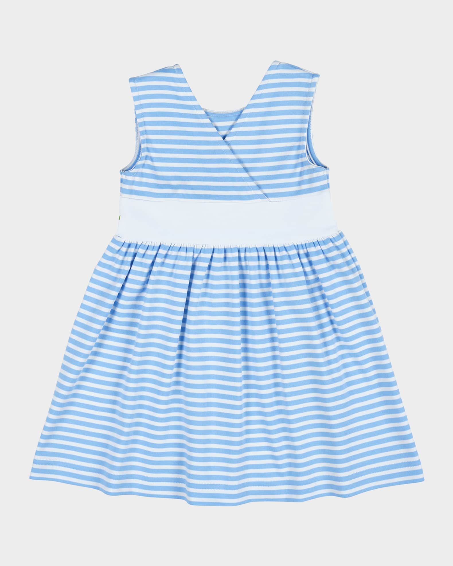 Girl's Striped Knit Dress W/ Embroidered Strawberries, Size 2-6 1
