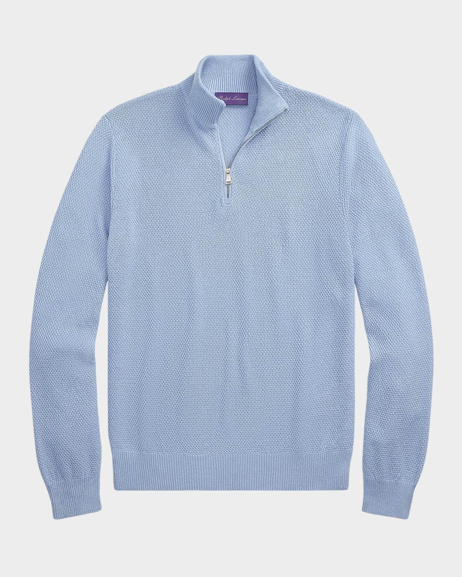 Men's Textured Quarter-Zip Sweater 0