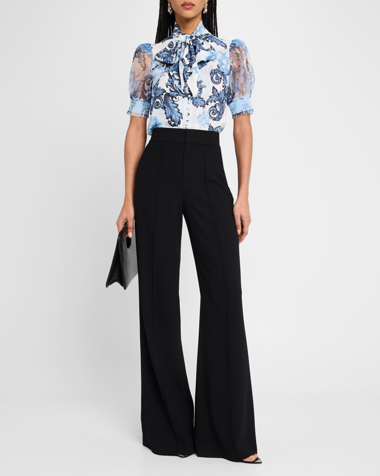 Scroll Symphony Brentley Tie-Neck Top 1