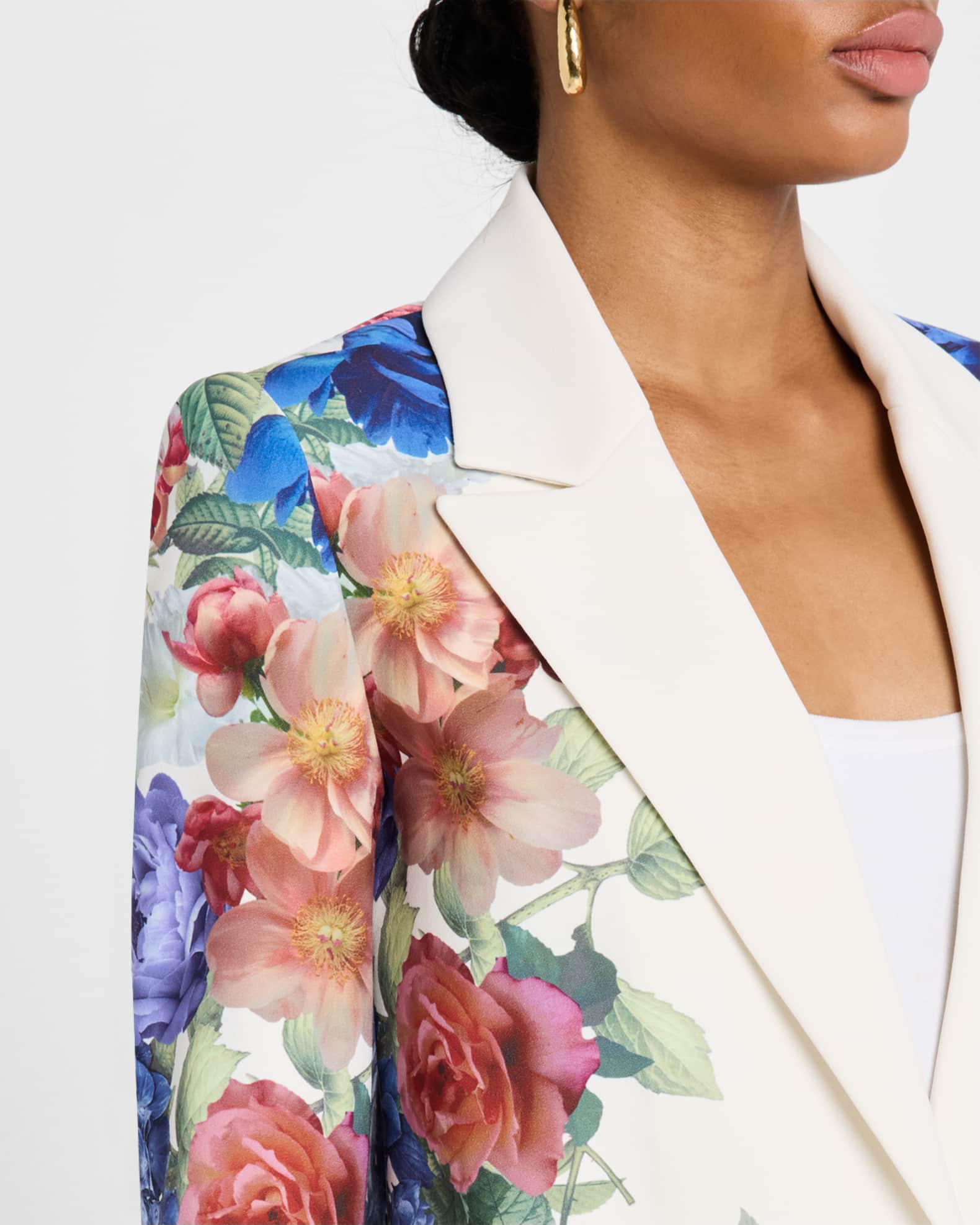 限定セール!ALICE + OLIVIA Denny 花柄 ジャケット Alice + Olivia Denny Notch-Collar Boyfriend Blazer | Neiman
