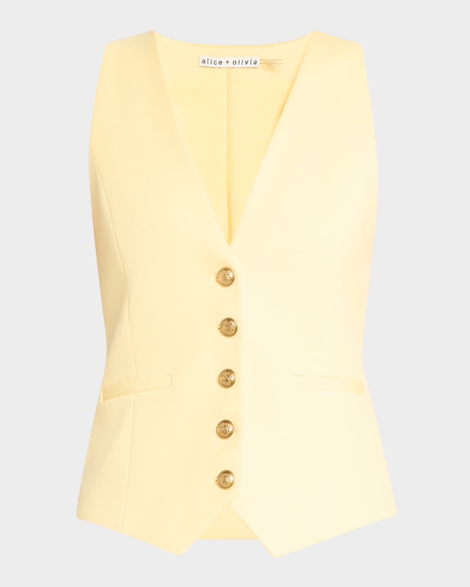 Mazie Deep V-Neck Slim Vest 0