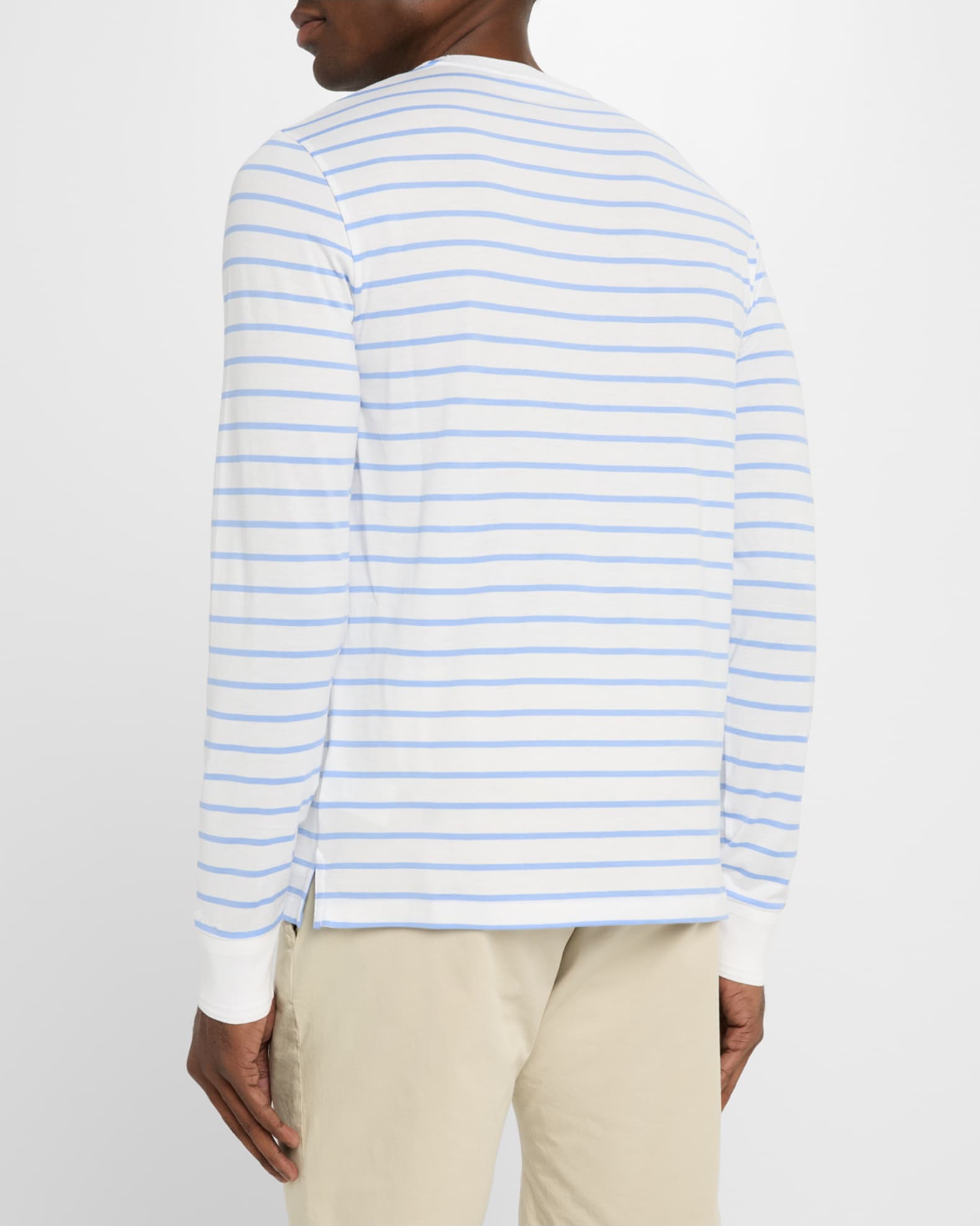 Ralph Lauren Purple Label Men's Cotton Lisle Striped T-Shirt