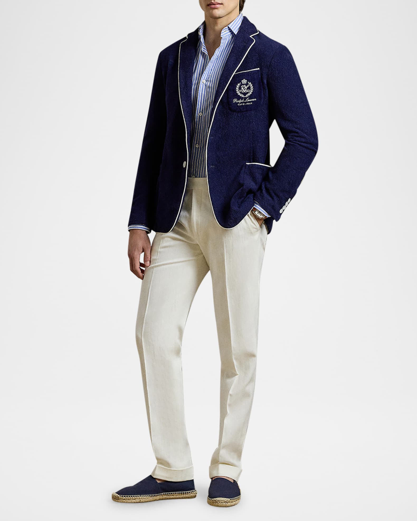 Men's Gregory Hand-Tailored Suit Trousers 1