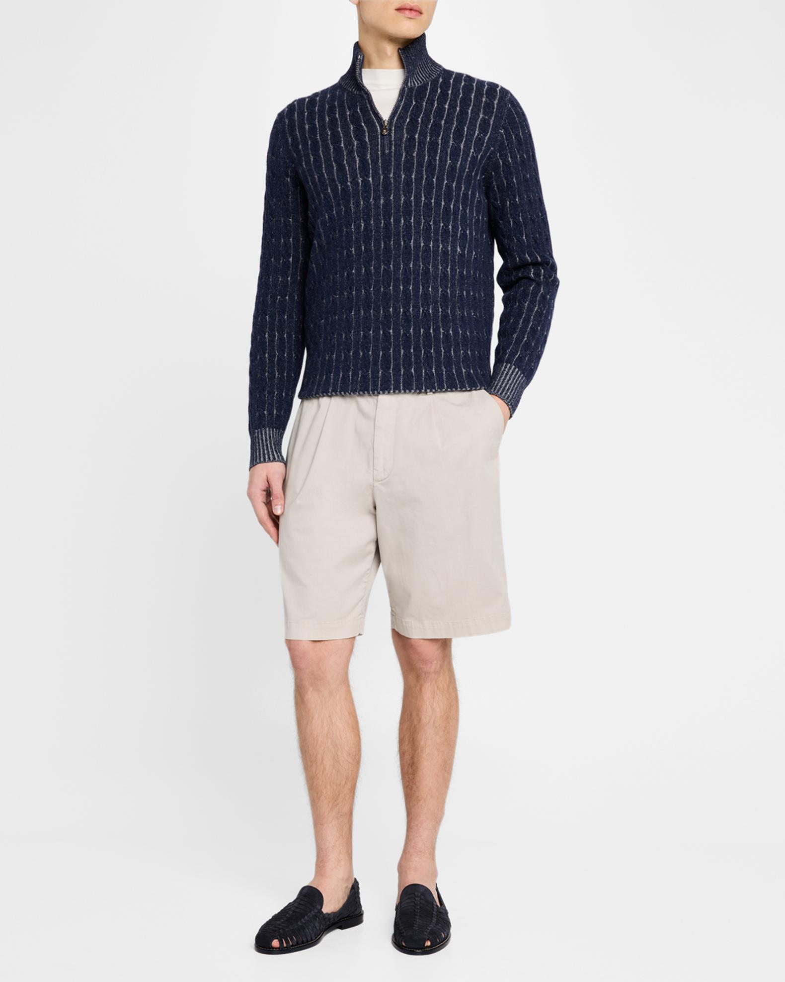 Brunello Cucinelli Men's Woven Suede Sandals | Neiman Marcus