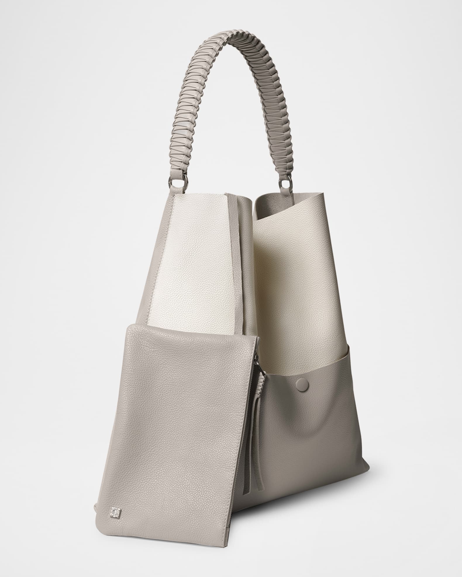 Duo Slim Grain Leather Tote Bag 1