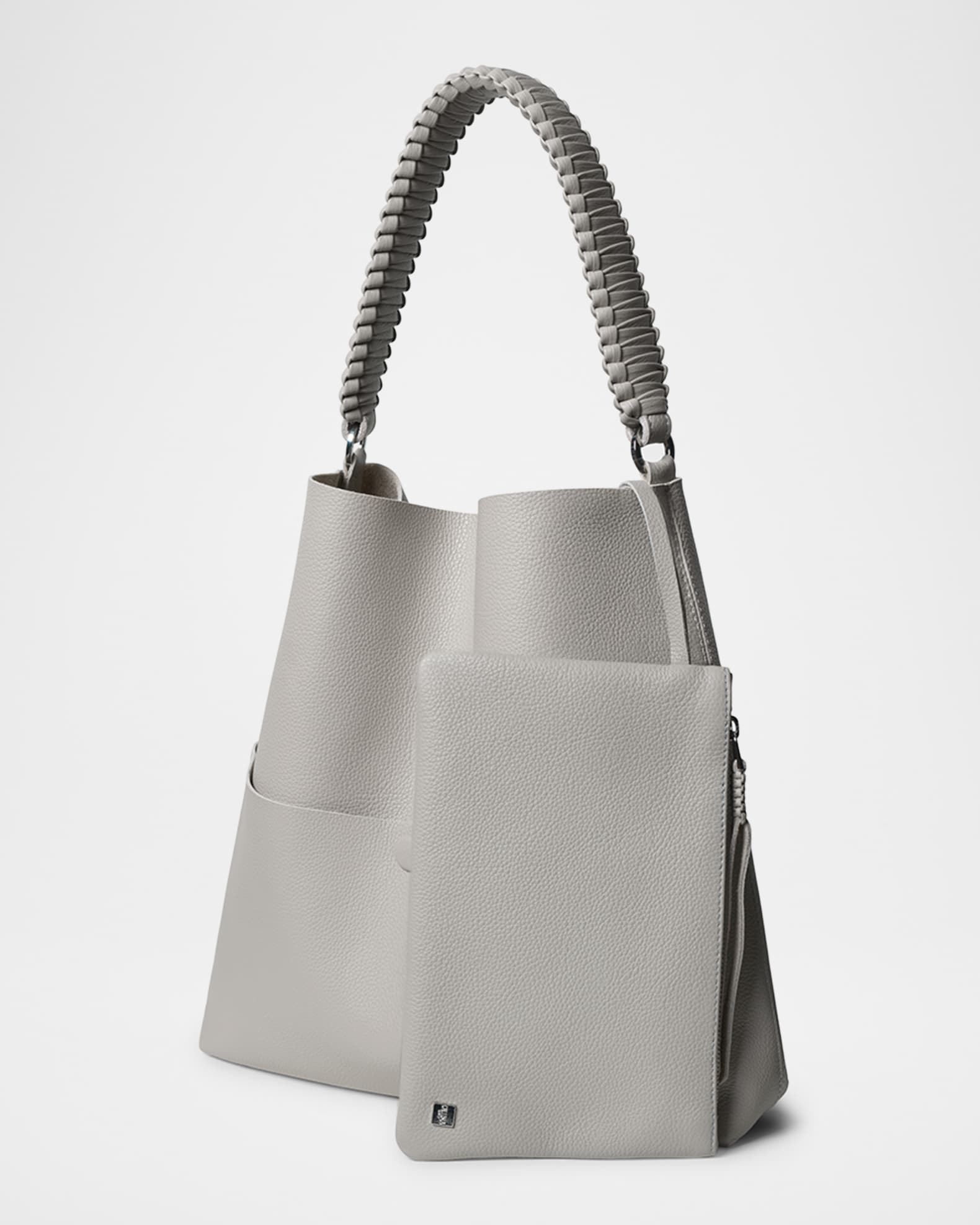Duo Slim Medium Grained Leather Tote Bag 1