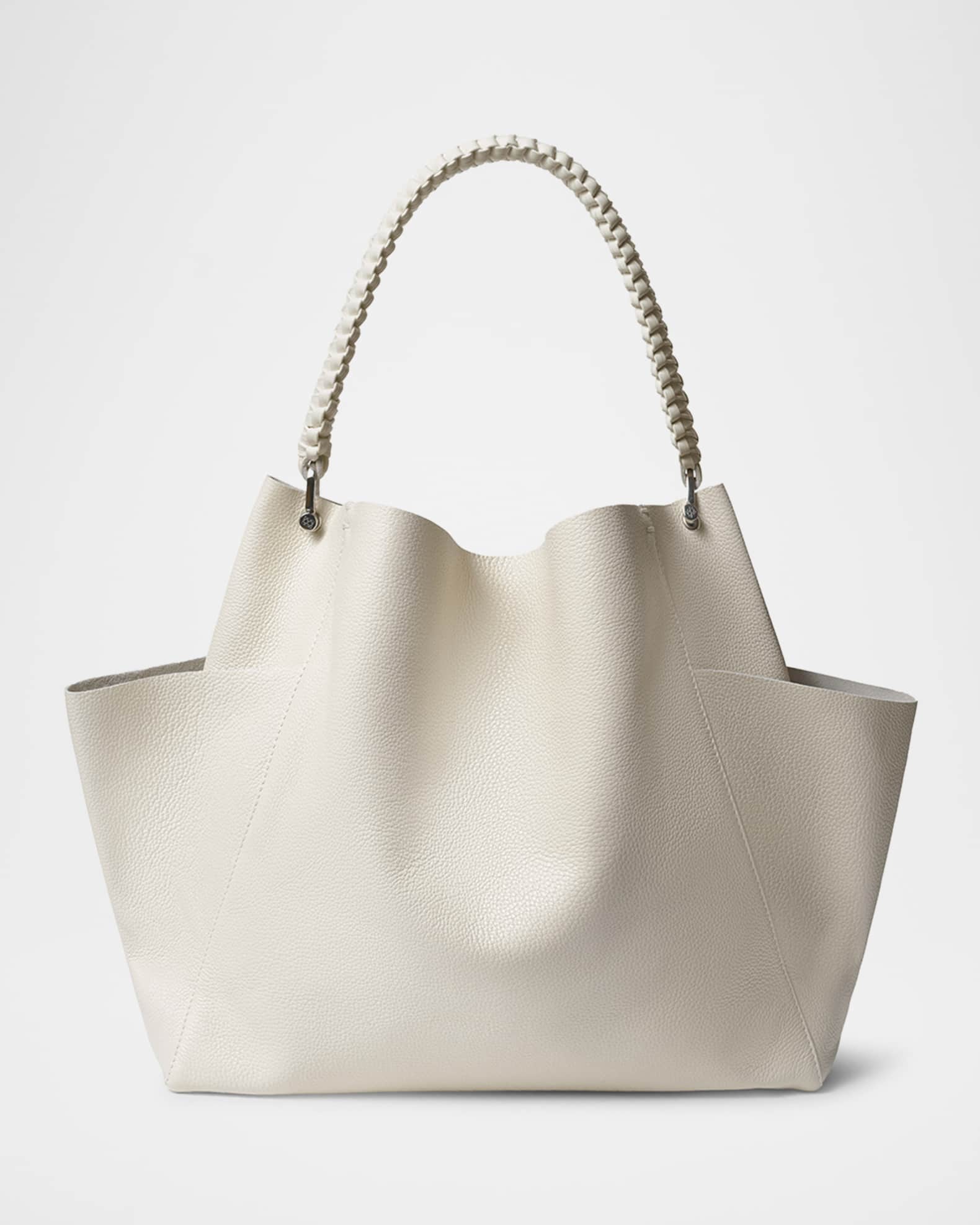 Loom Grained Leather Shoulder Bag 0