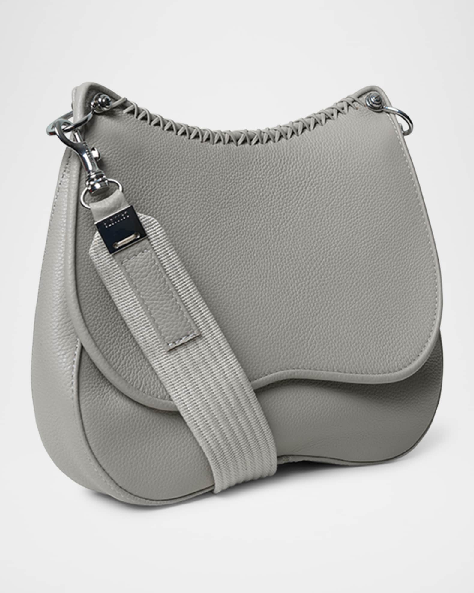 Medium Saddle Grained Leather Crossbody Bag 1