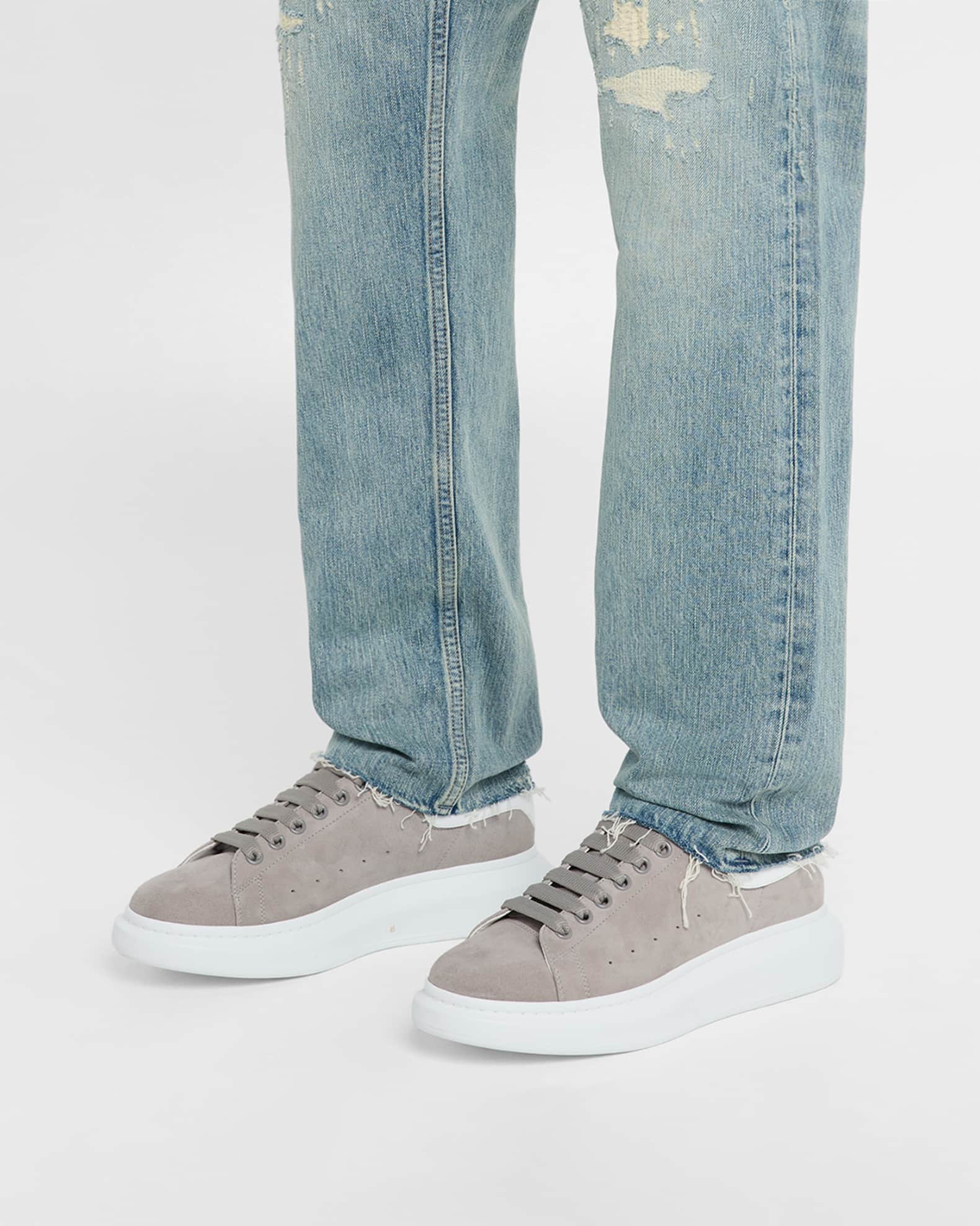 Men's Oversized Suede Low-Top Sneakers 1