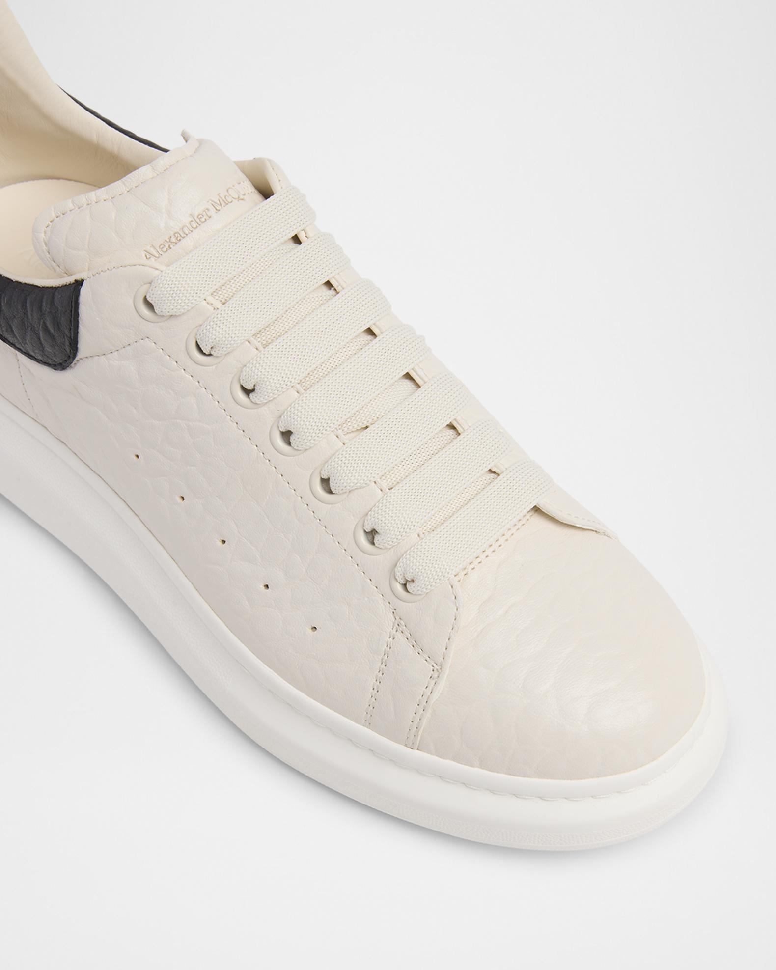 Men's Oversized Grainy Leather Low-Top Sneakers | Neiman Marcus