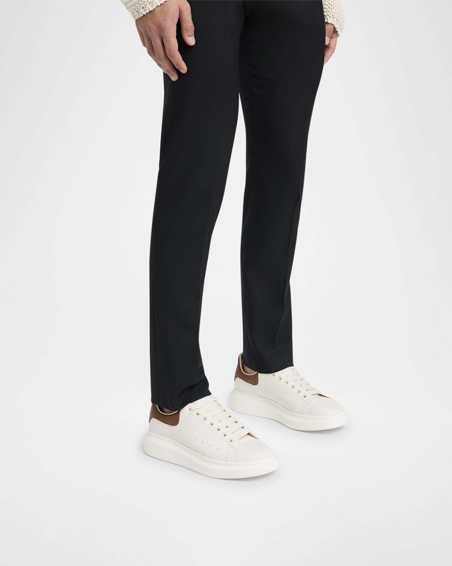 Men's Oversized Leather Low-Top Sneakers 1