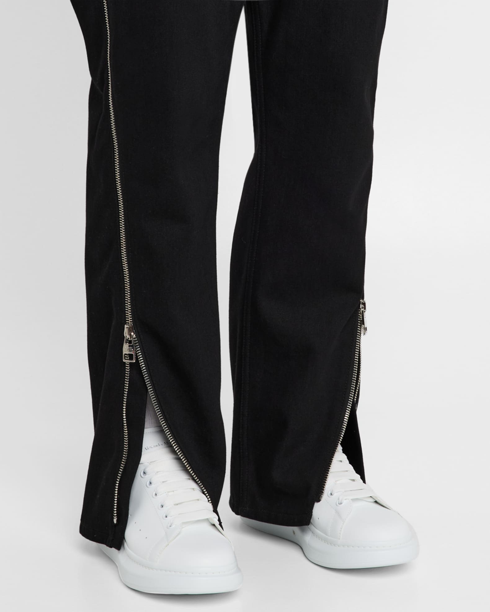 Men's Oversized Leather Low-Top Sneakers  1