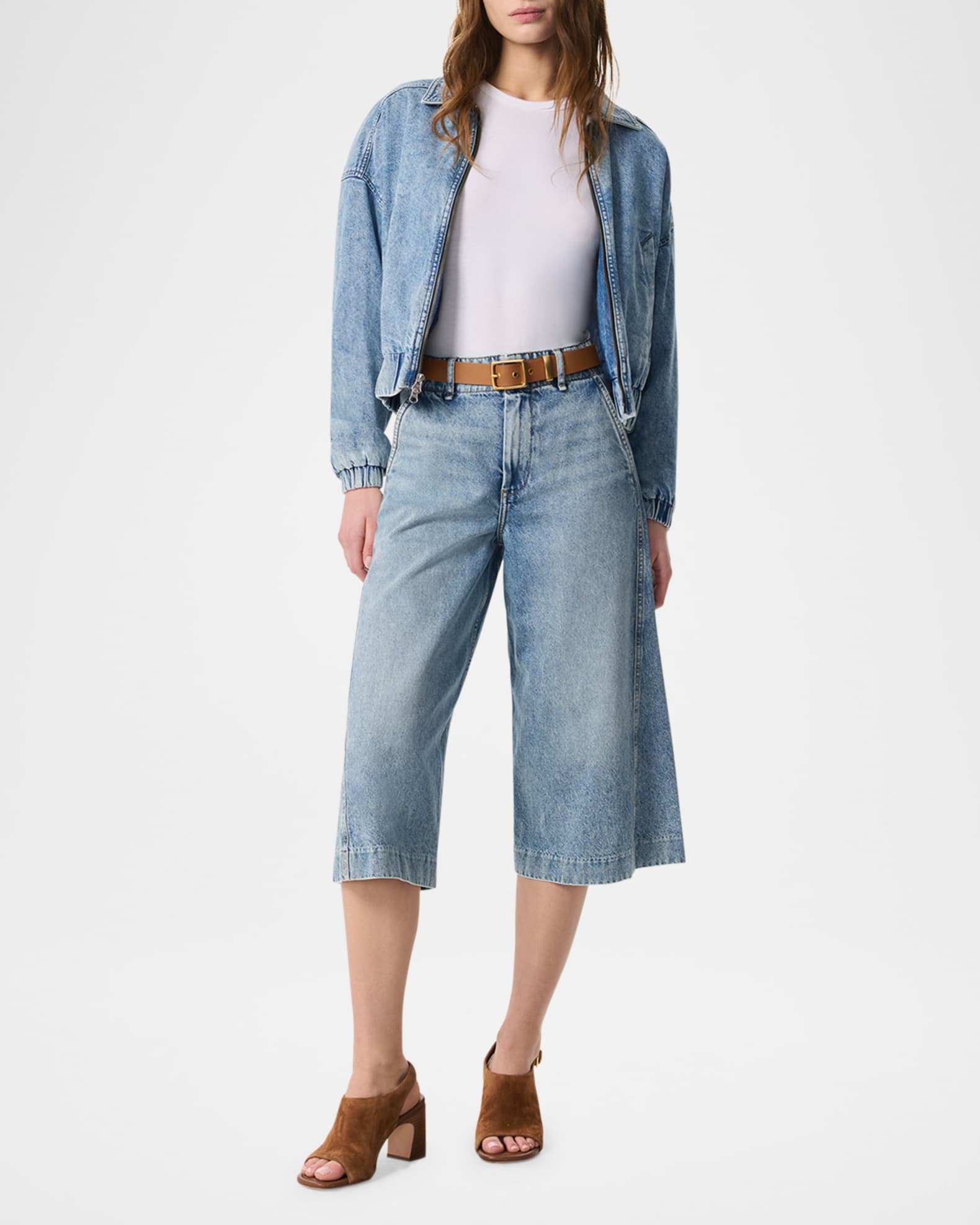 Jamie High-Rise Culotte Jeans 1