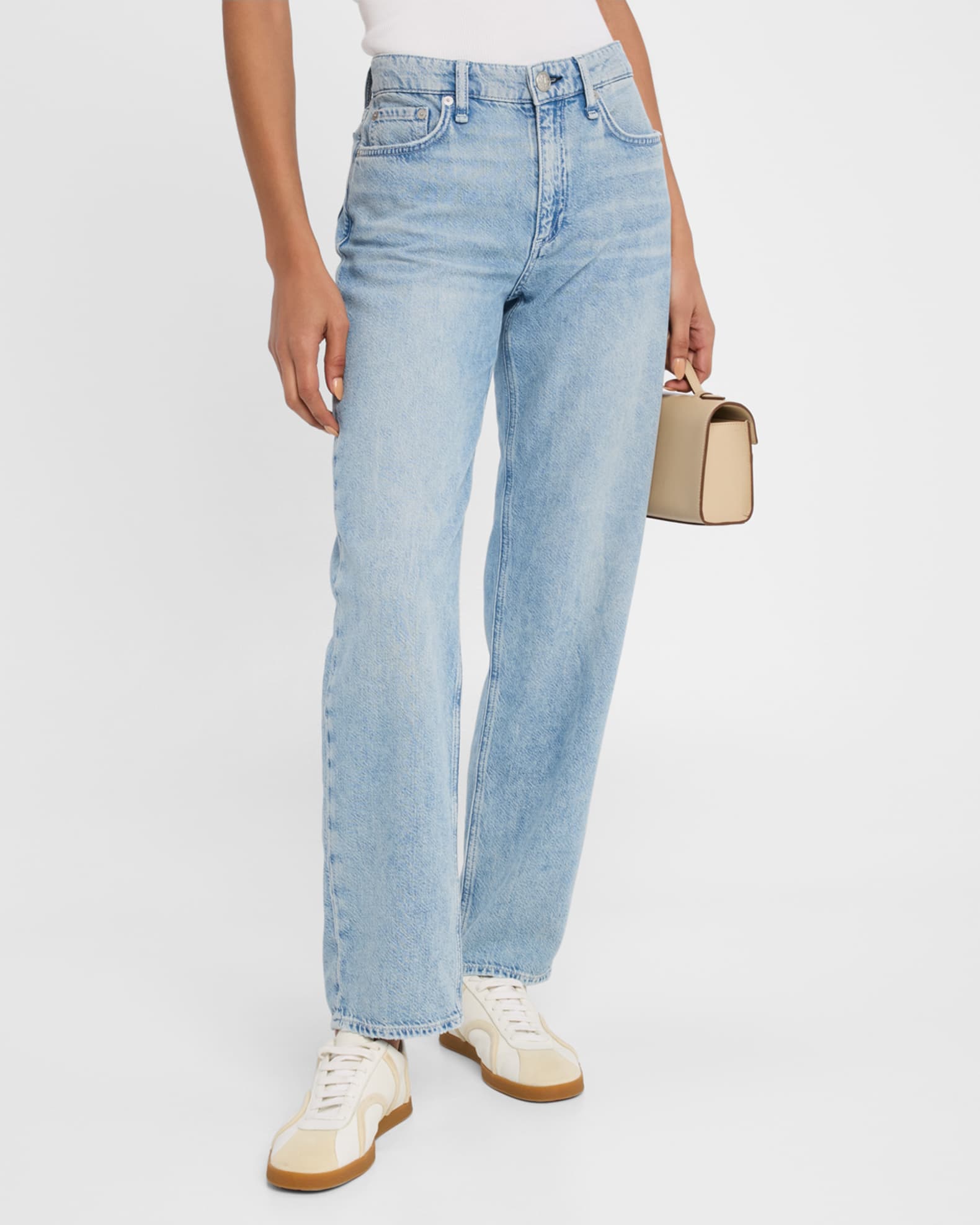 rag & bone Dre Featherweight Slim Fit Jeans in Lily , Size 23