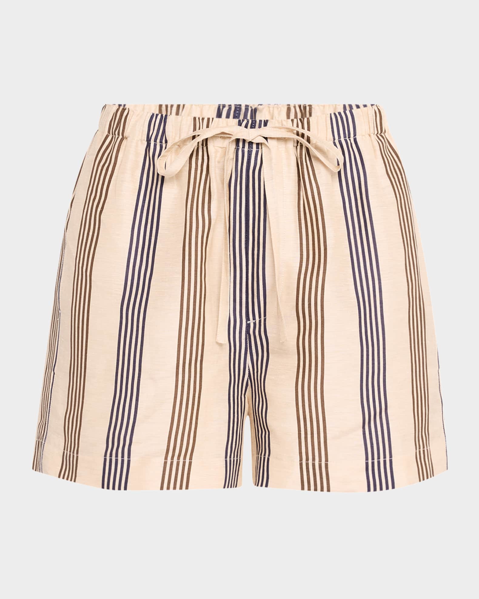 Logan Linen Beach Shorts 0