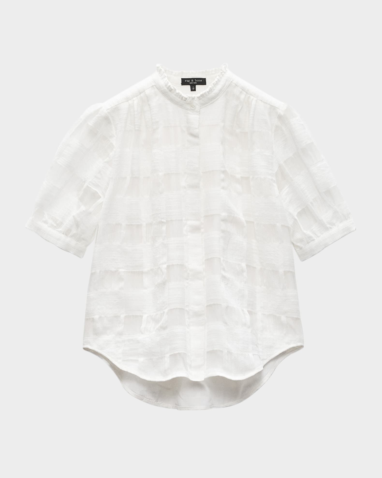 Jordan Plaid Short-Sleeve Top  0