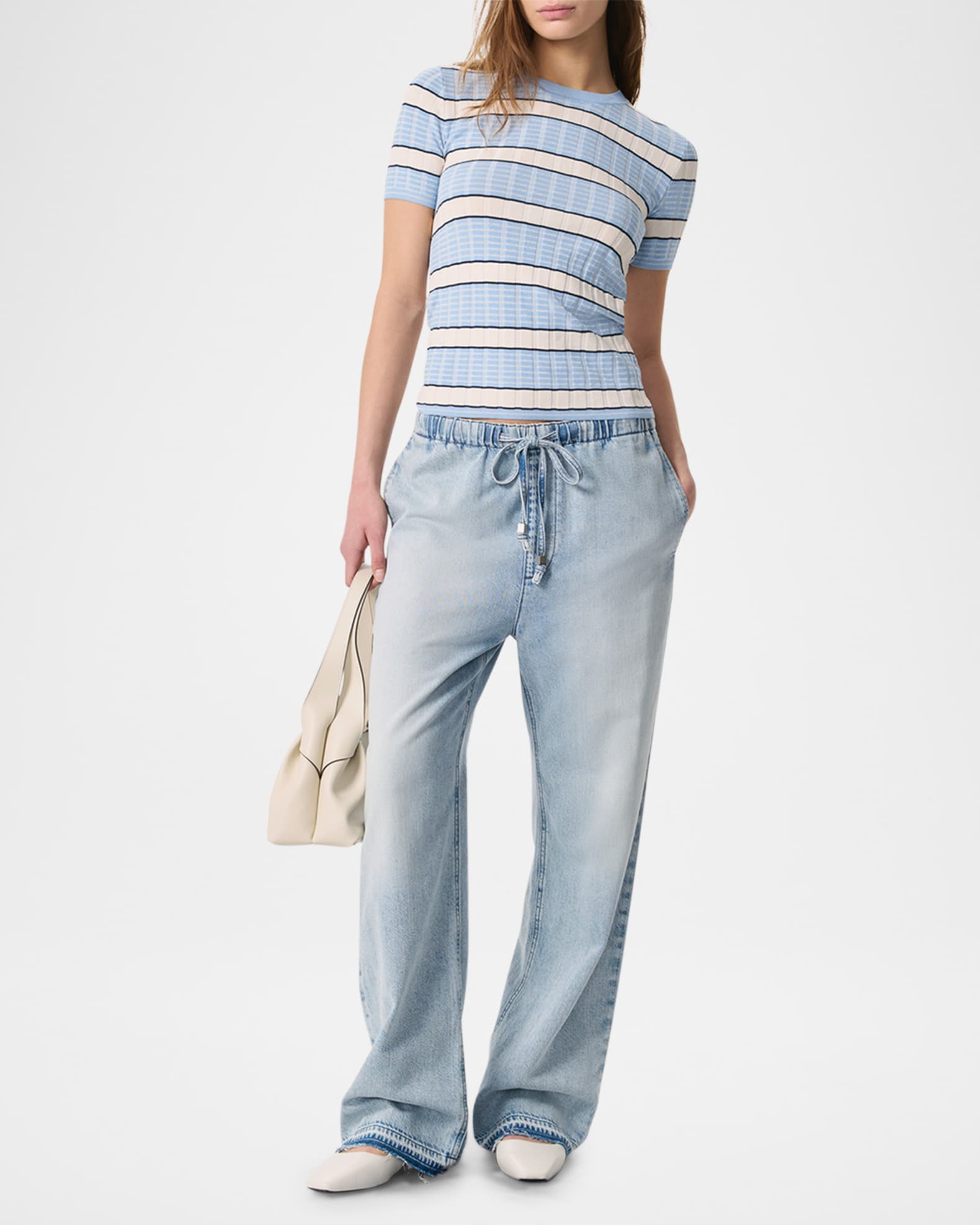Eloise Stripe Short-Sleeve Tee 1