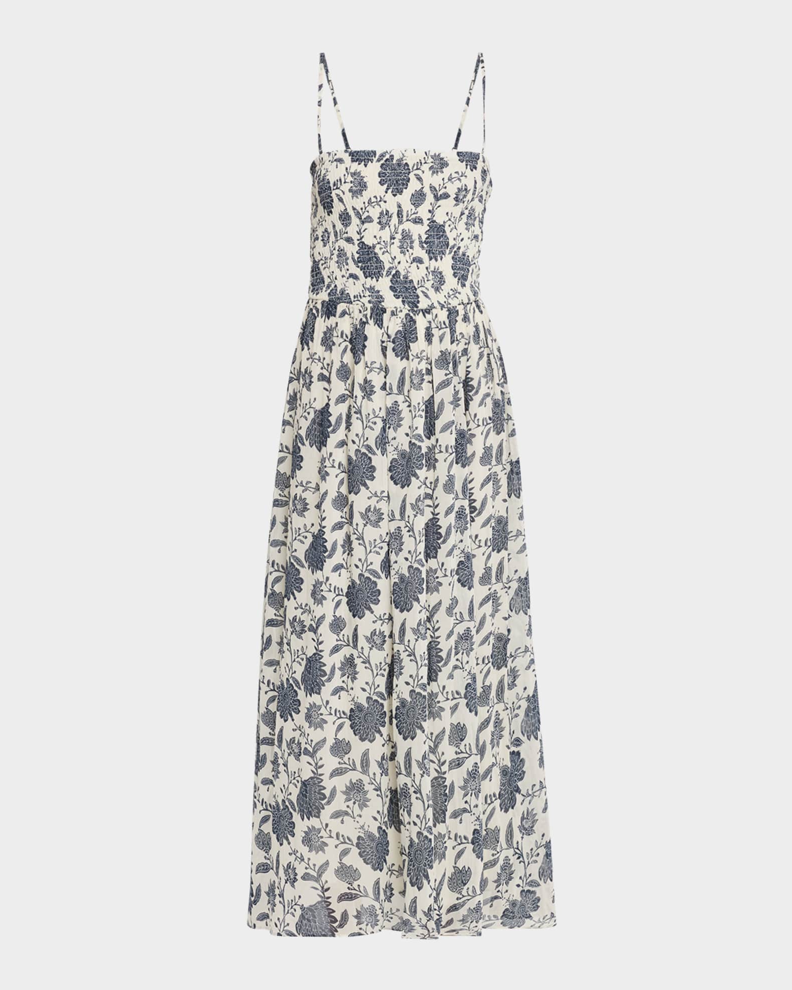 Hallie Floral Midi Dress 0