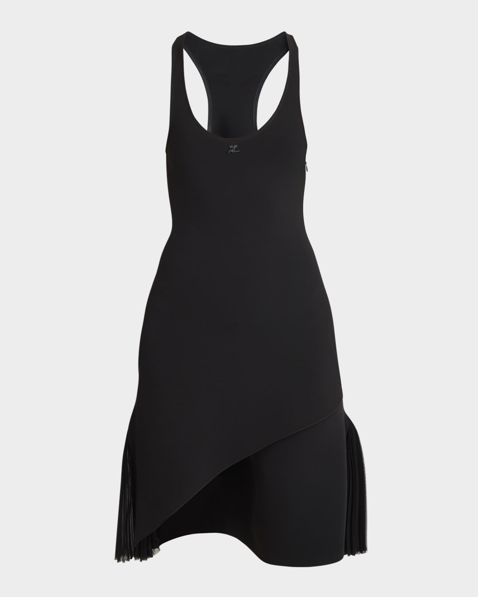 ワンピース COURREGES 'Infinty Pleats A-Line' dress Black INFINITY PLEATS A-LINE DRESS - courrèges