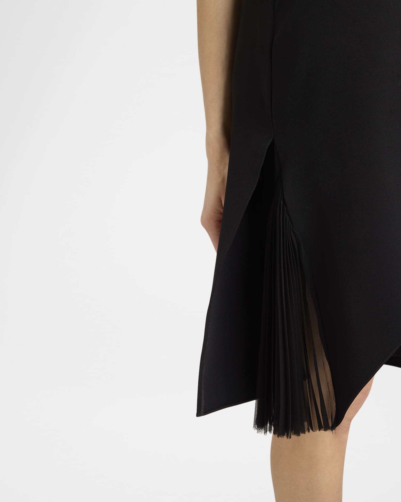 Courreges Infinity Pleats Crepe A-Line Dress | Neiman Marcus