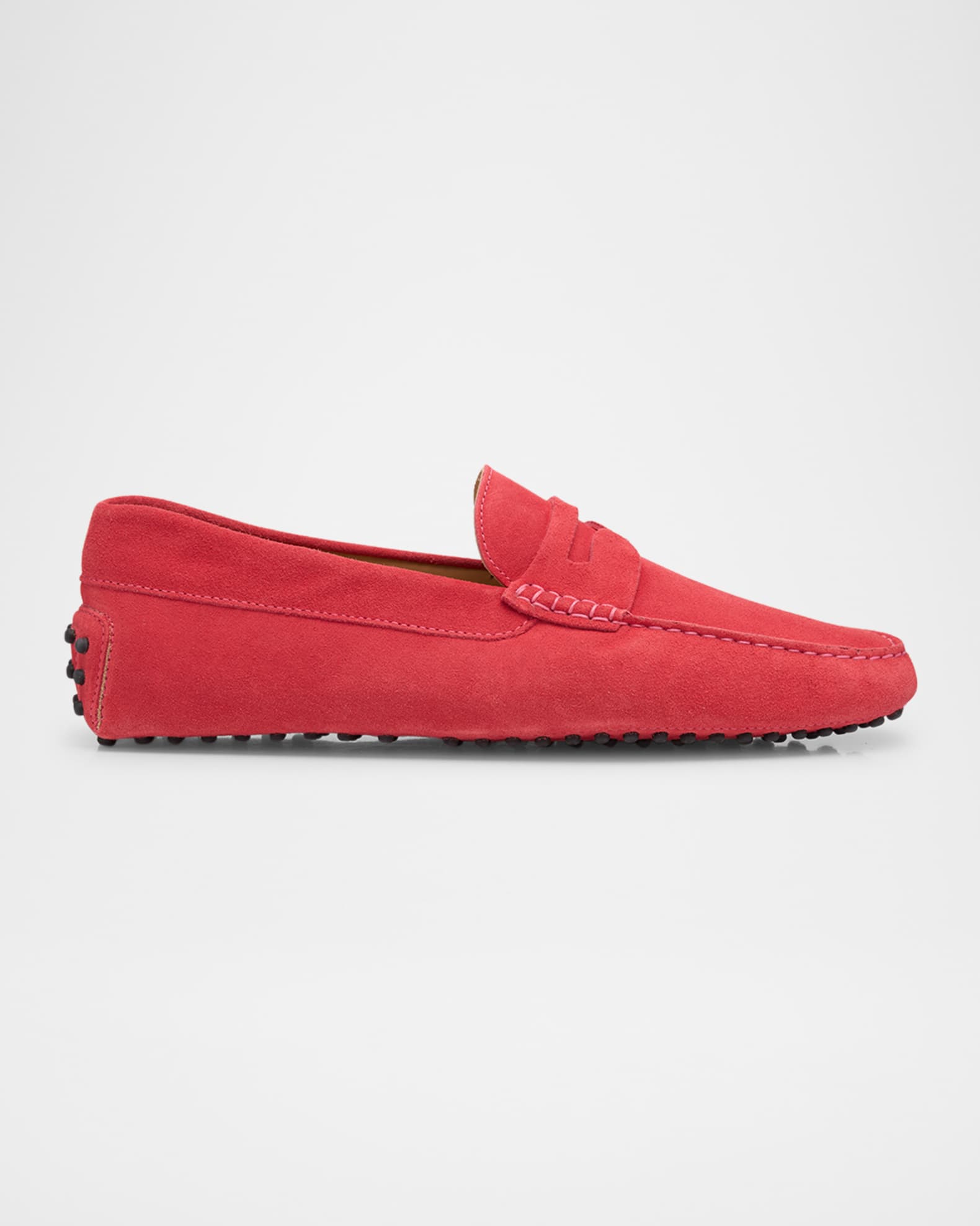 Men's Dario Suede Driving-Sole Penny Loafers 0