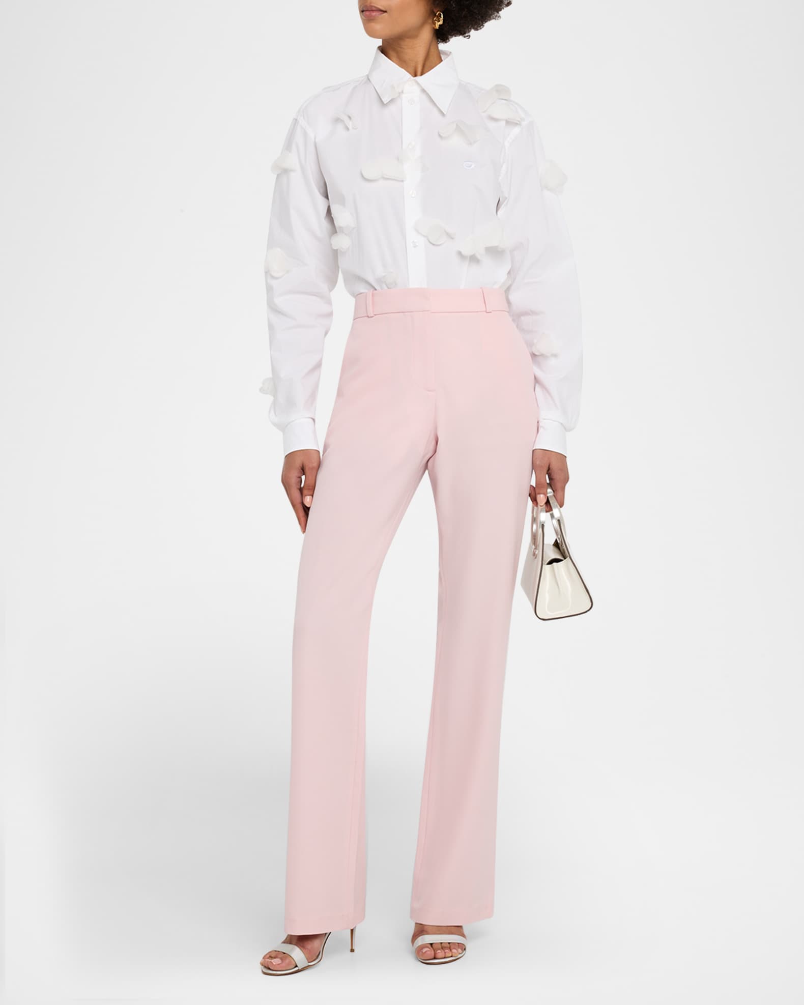 Loose Straight-Leg Tailored Trousers 1