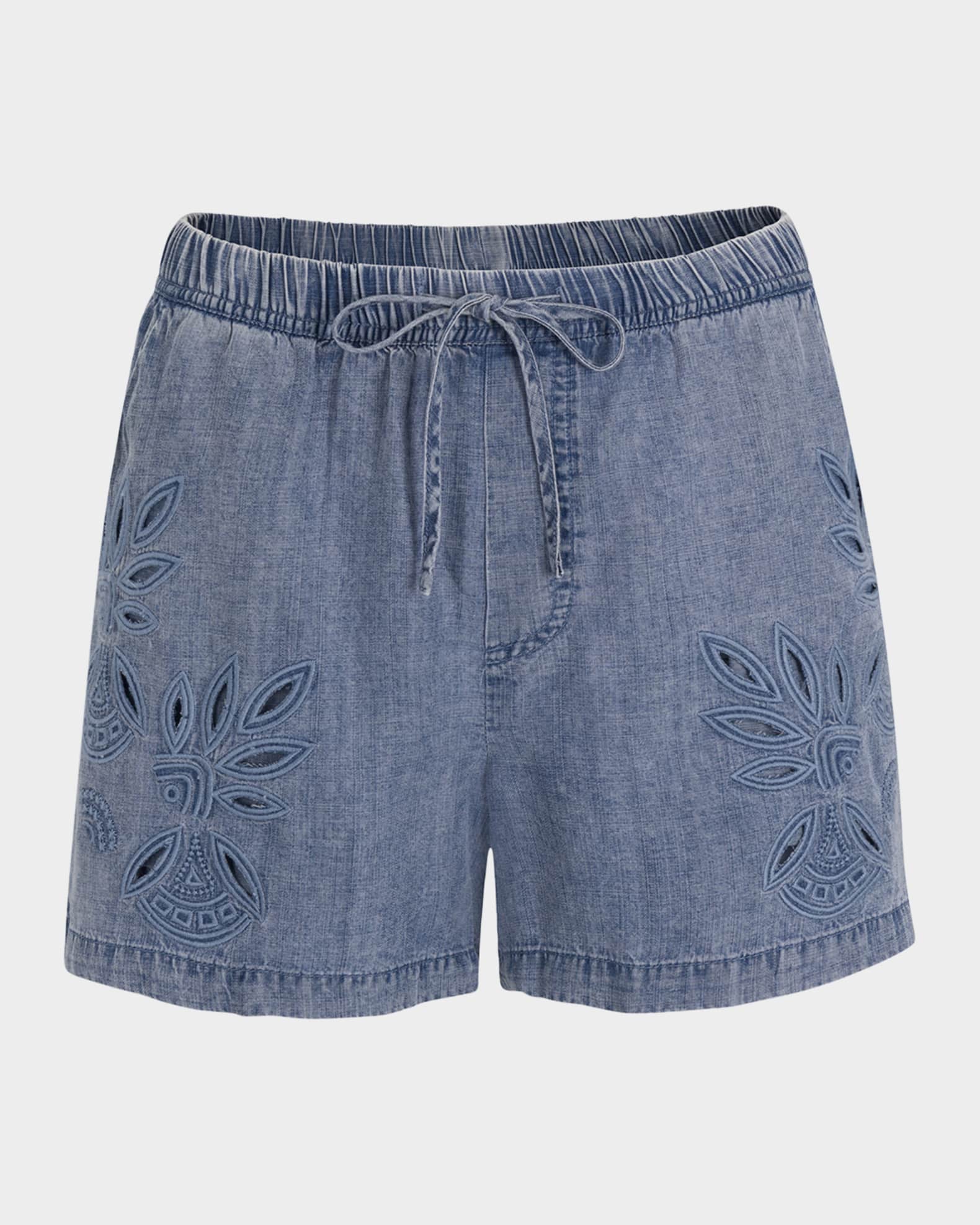Cayden Embroidered Shorts 0