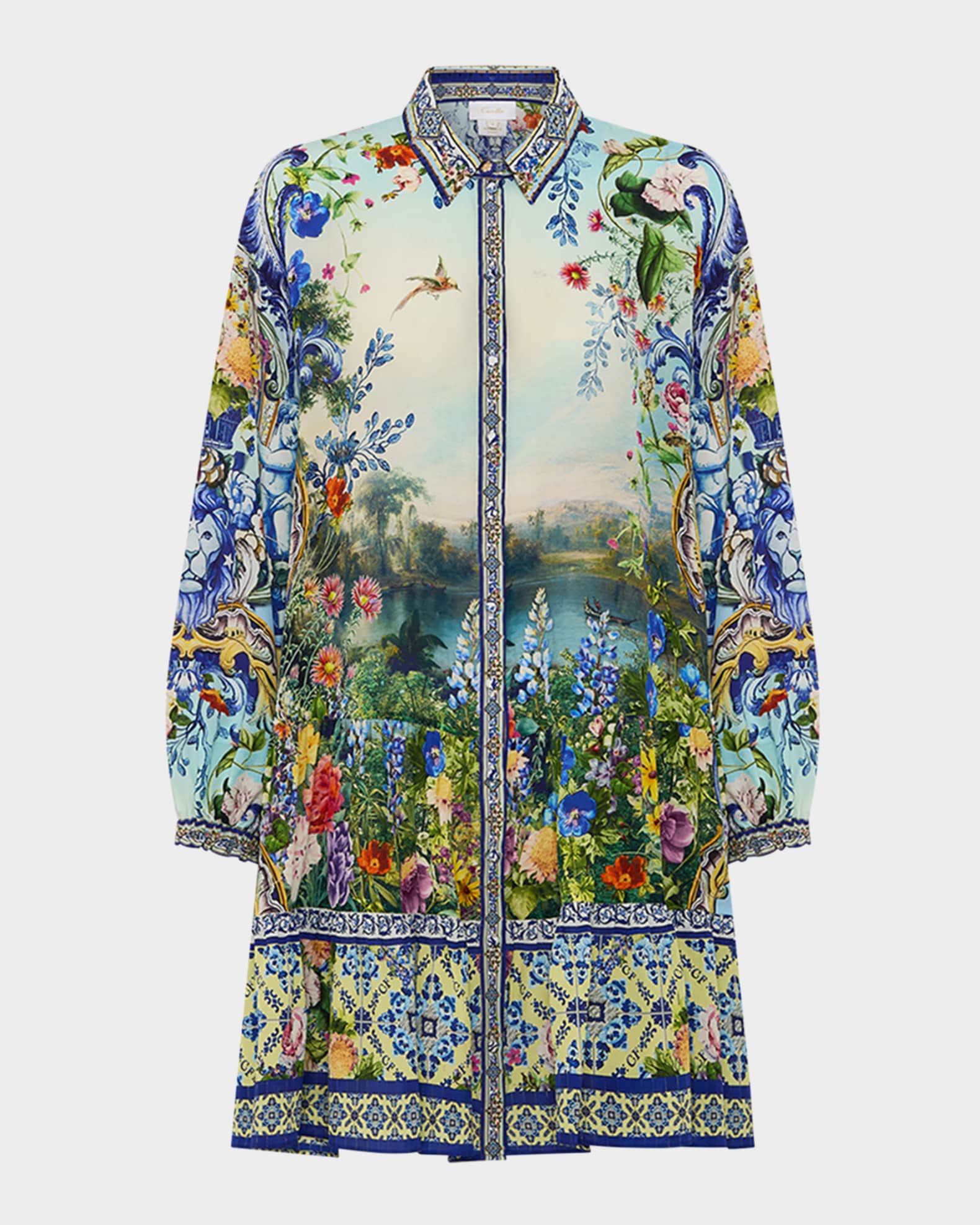 Wall to Wall Wonders Long-Sleeve Tiered Mini Dress 0