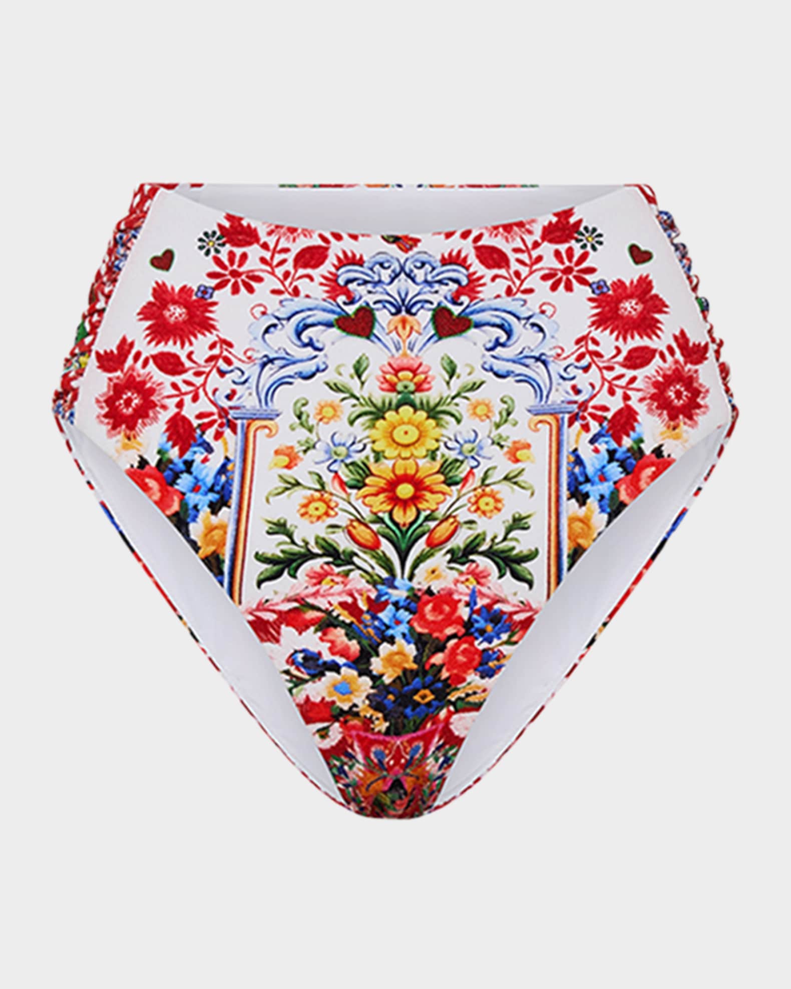 Faith, Luck & Justice Ruched Side Bikini Bottoms 0