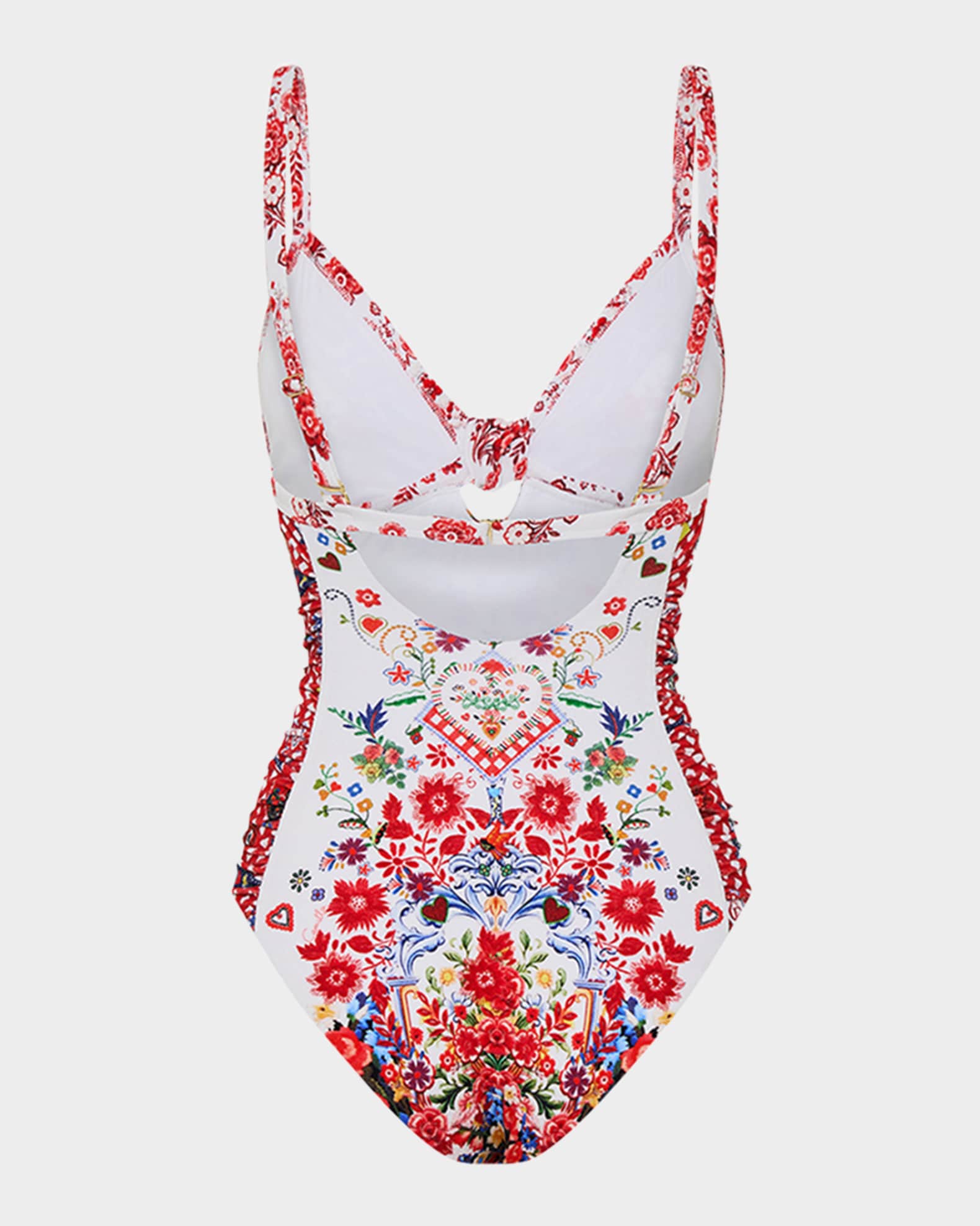 Faith, Luck & Justice Knot Front Panelled One-Piece Swimsuit 1