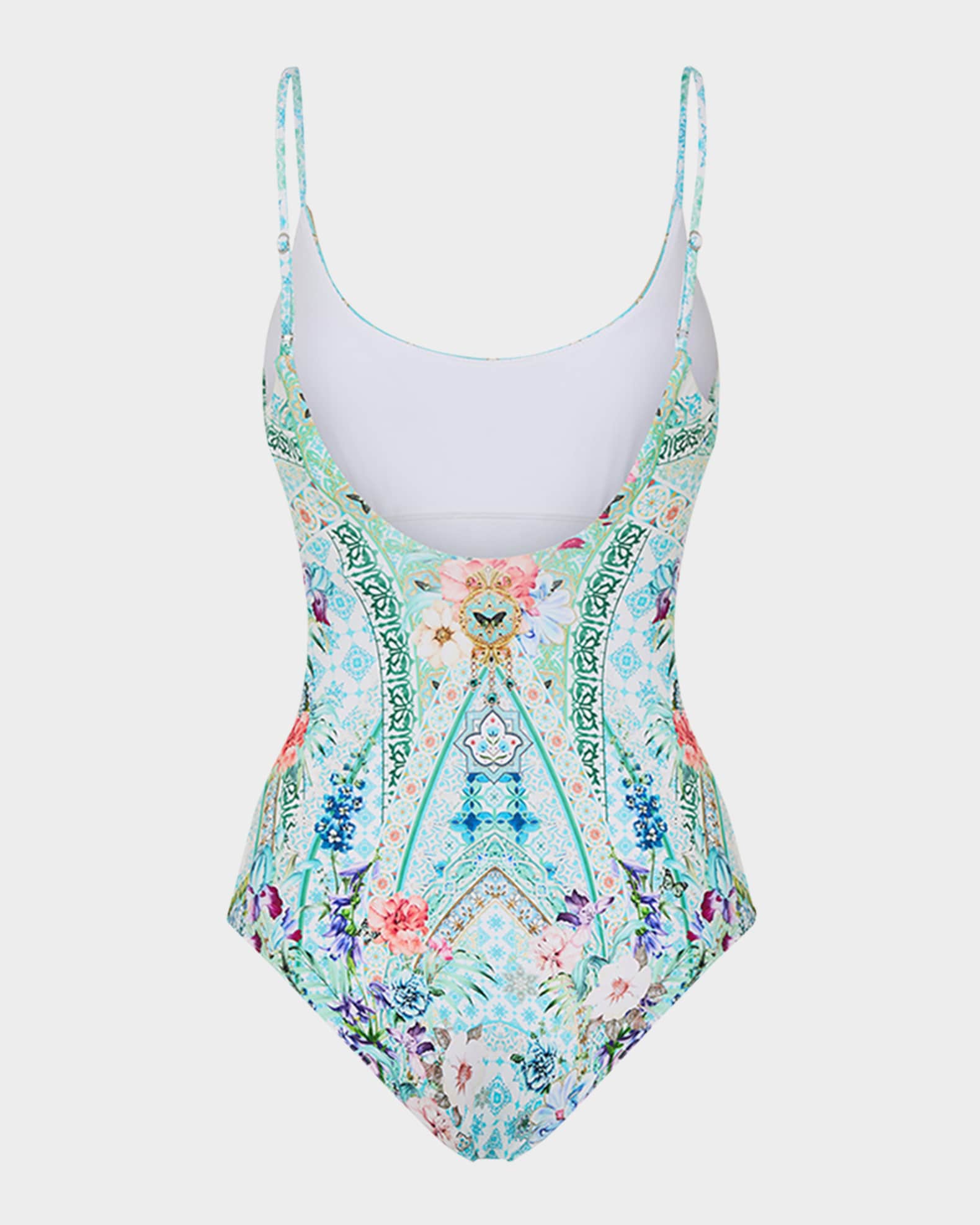 Sunrise in Sintra Scoop-Neck One-Piece Swimsuit 1
