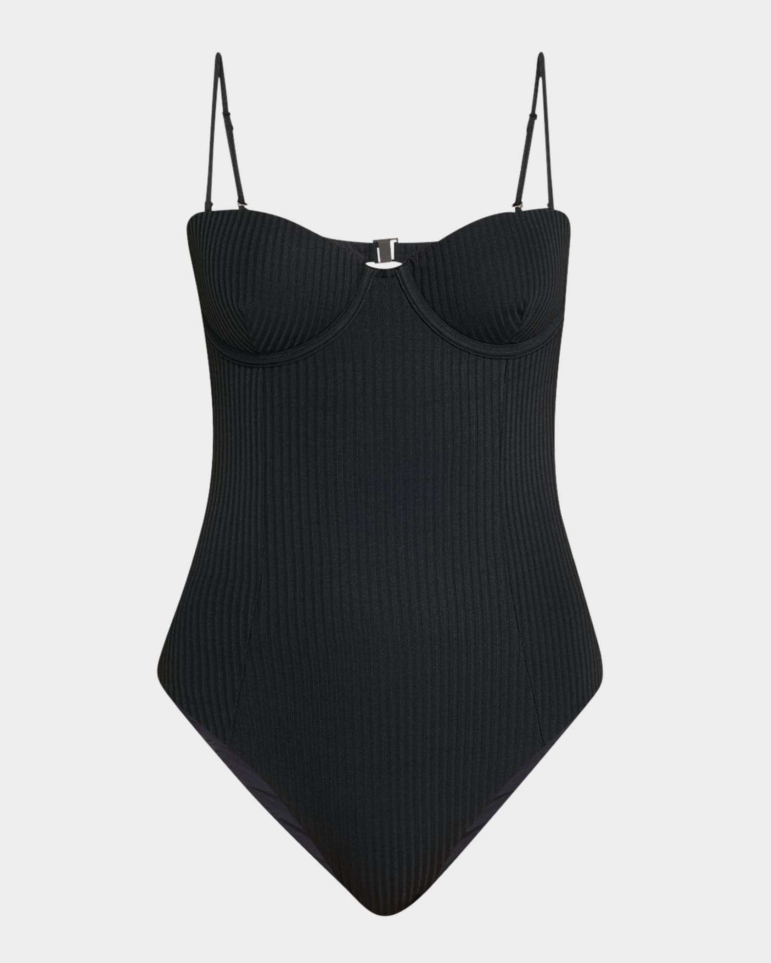 Belle Ribbed One-Piece Swimsuit 0