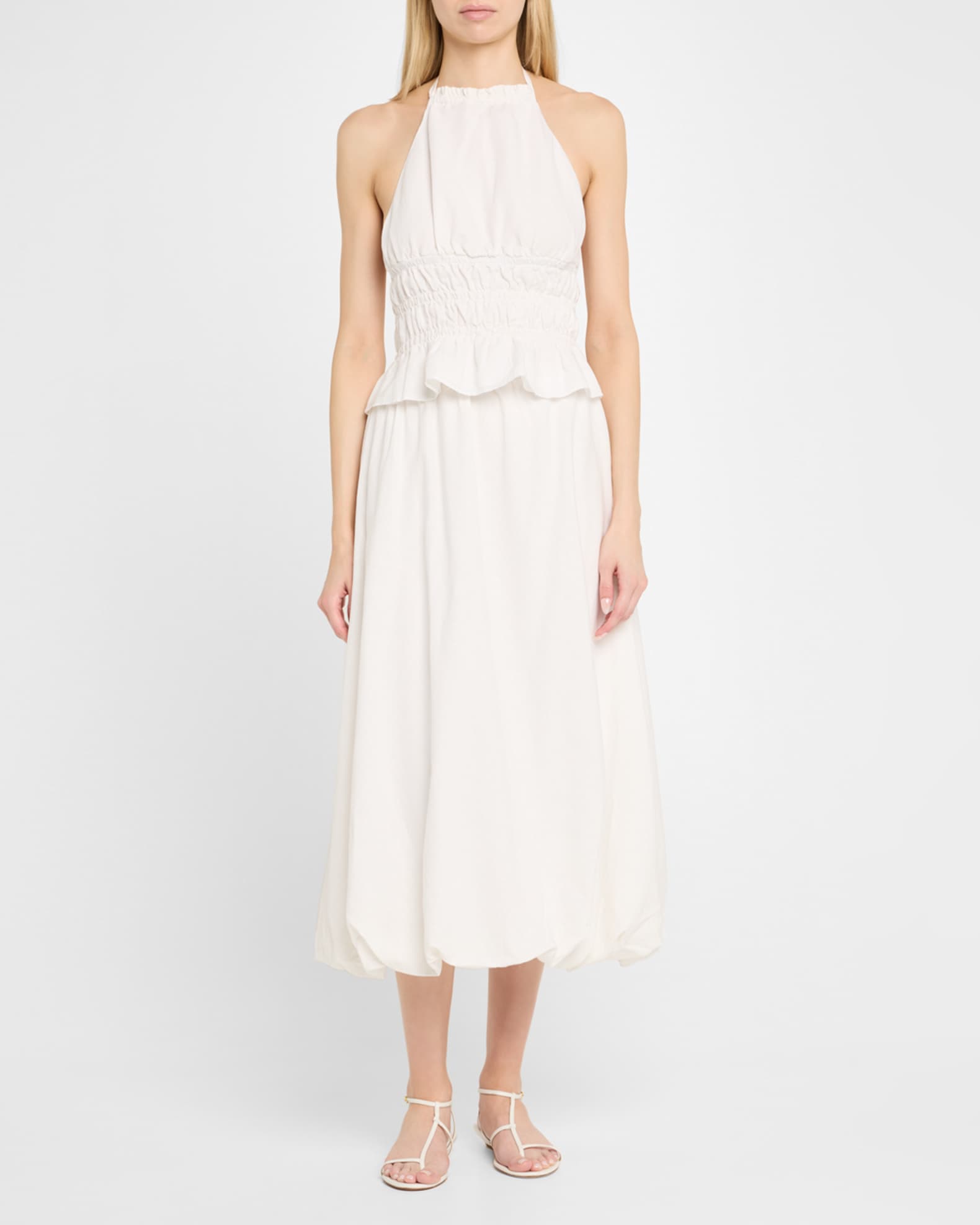 Air Linen Bubble Maxi Skirt 1
