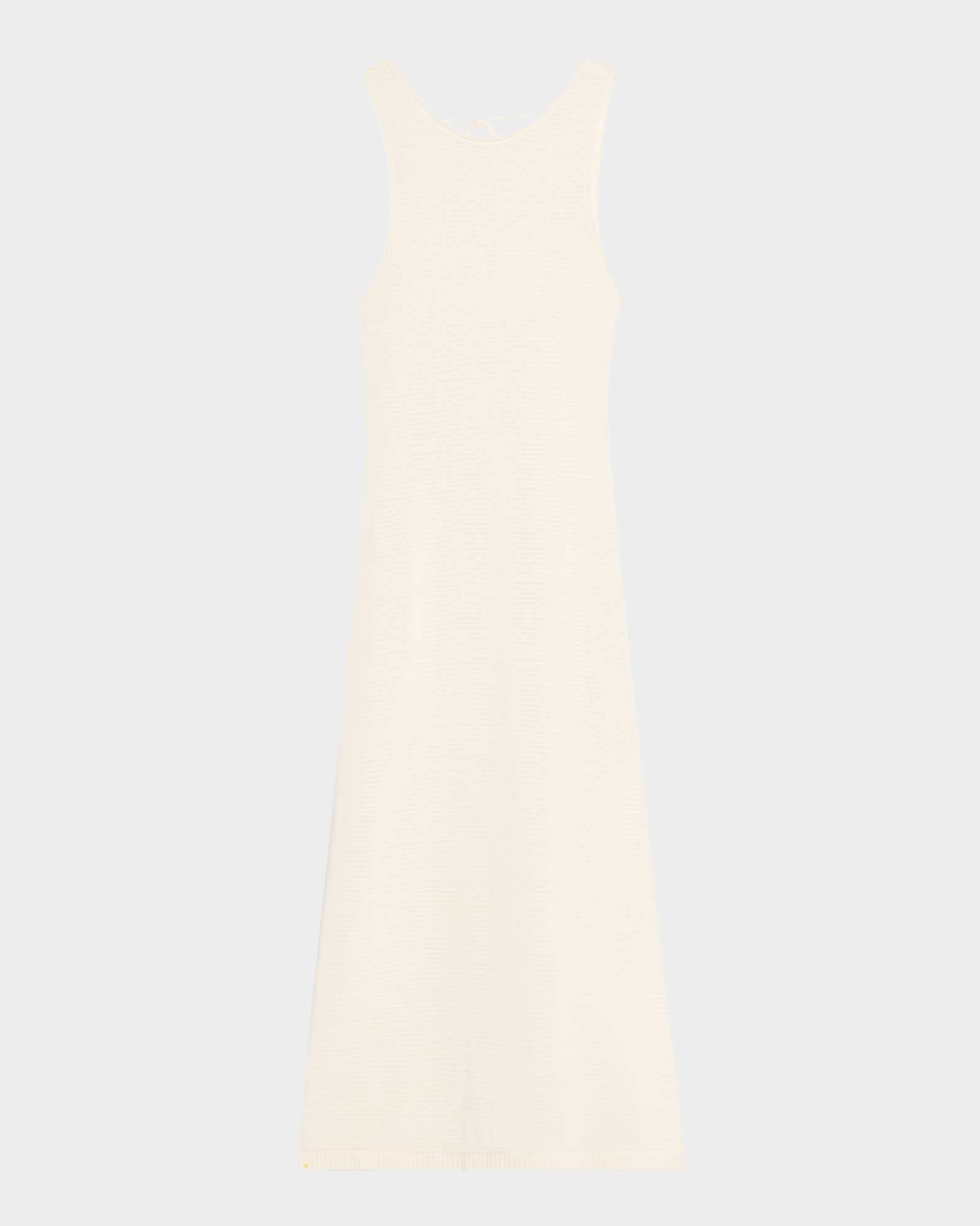 Linen Knit Scoop-Back Maxi Dress Coverup 0