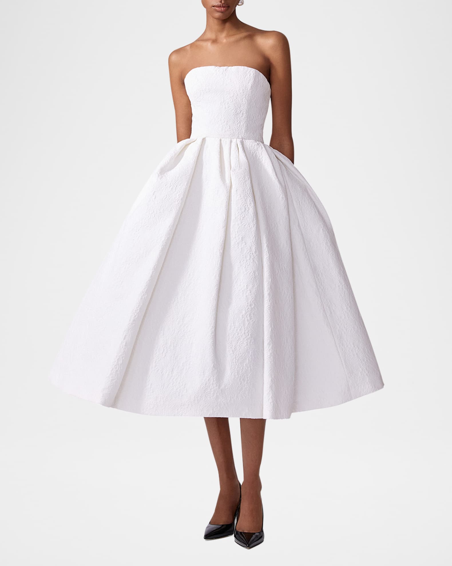Strapless Full Midi Dress 1