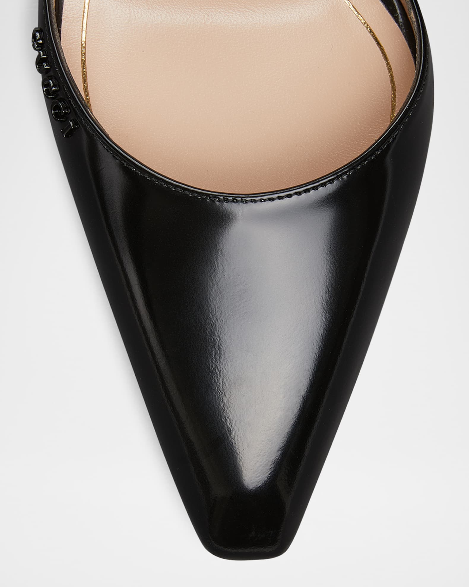 サンダル・ミュール Gucci Shiny Leather Wedge Mules GUCCI - Mules with transparent wedge heel | Leam Roma