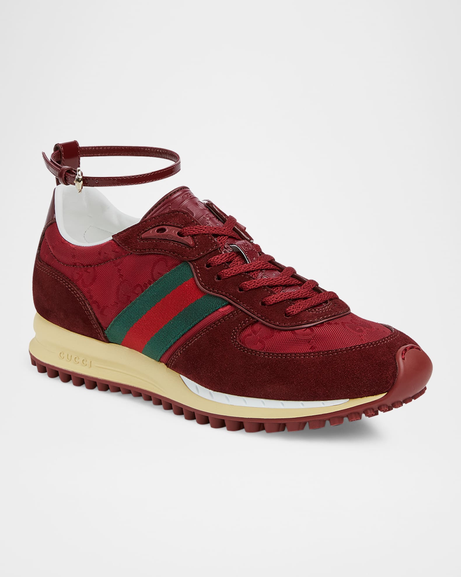 Suede Re-Motion Ankle Strap Sneakers 1