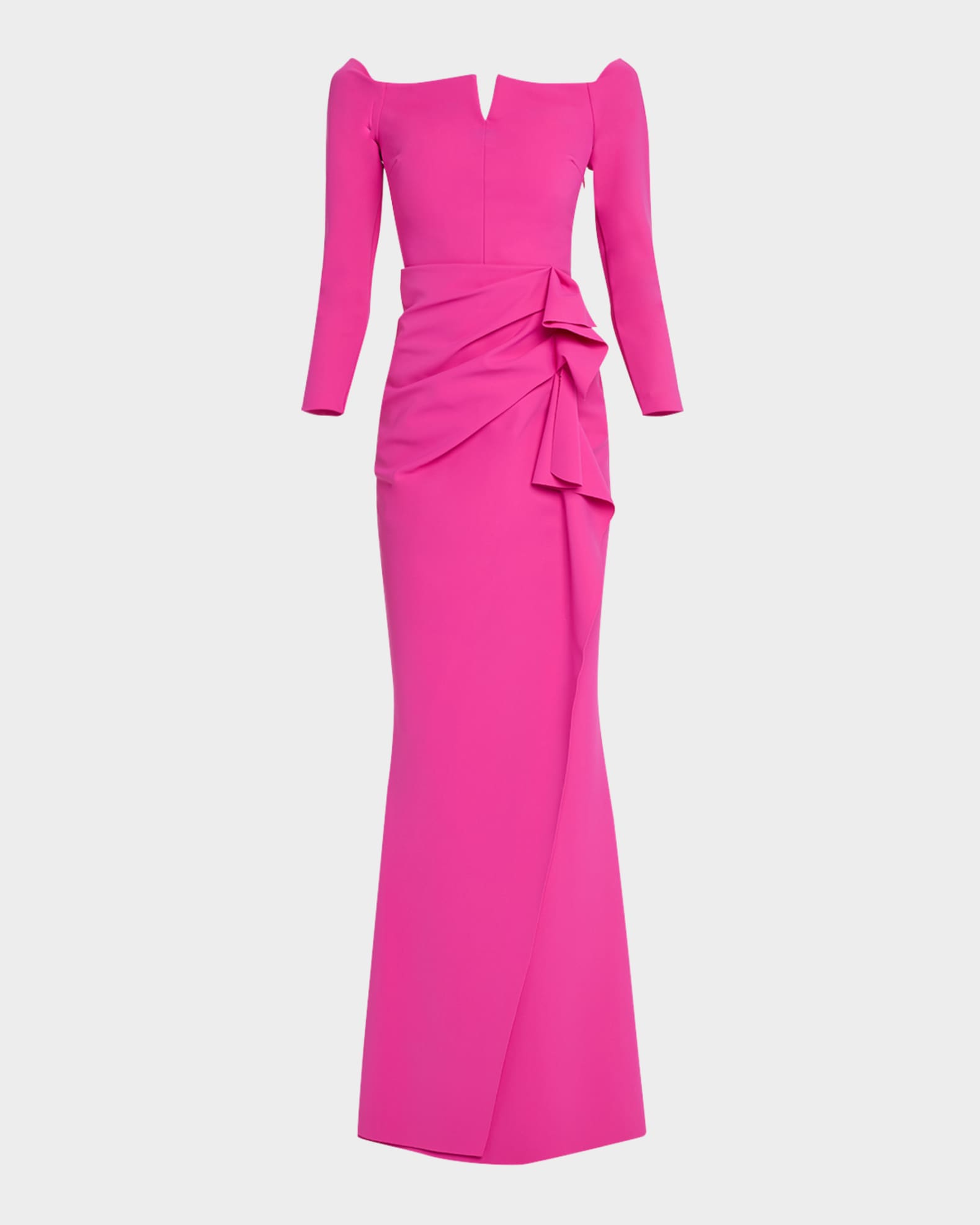 Penetta Draped Off-Shoulder Gown 0