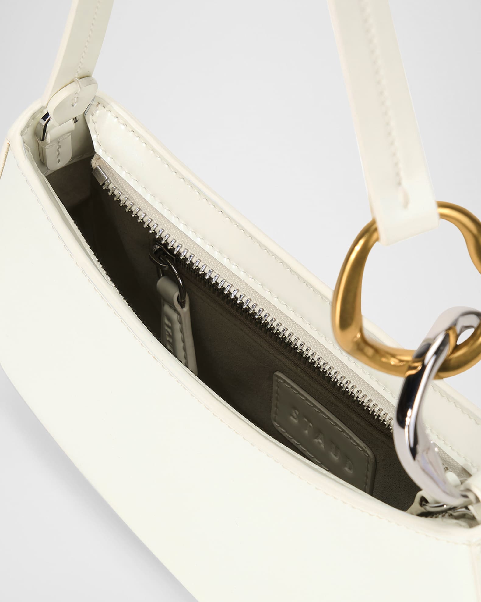 Ollie Chain-Link Leather Shoulder Bag