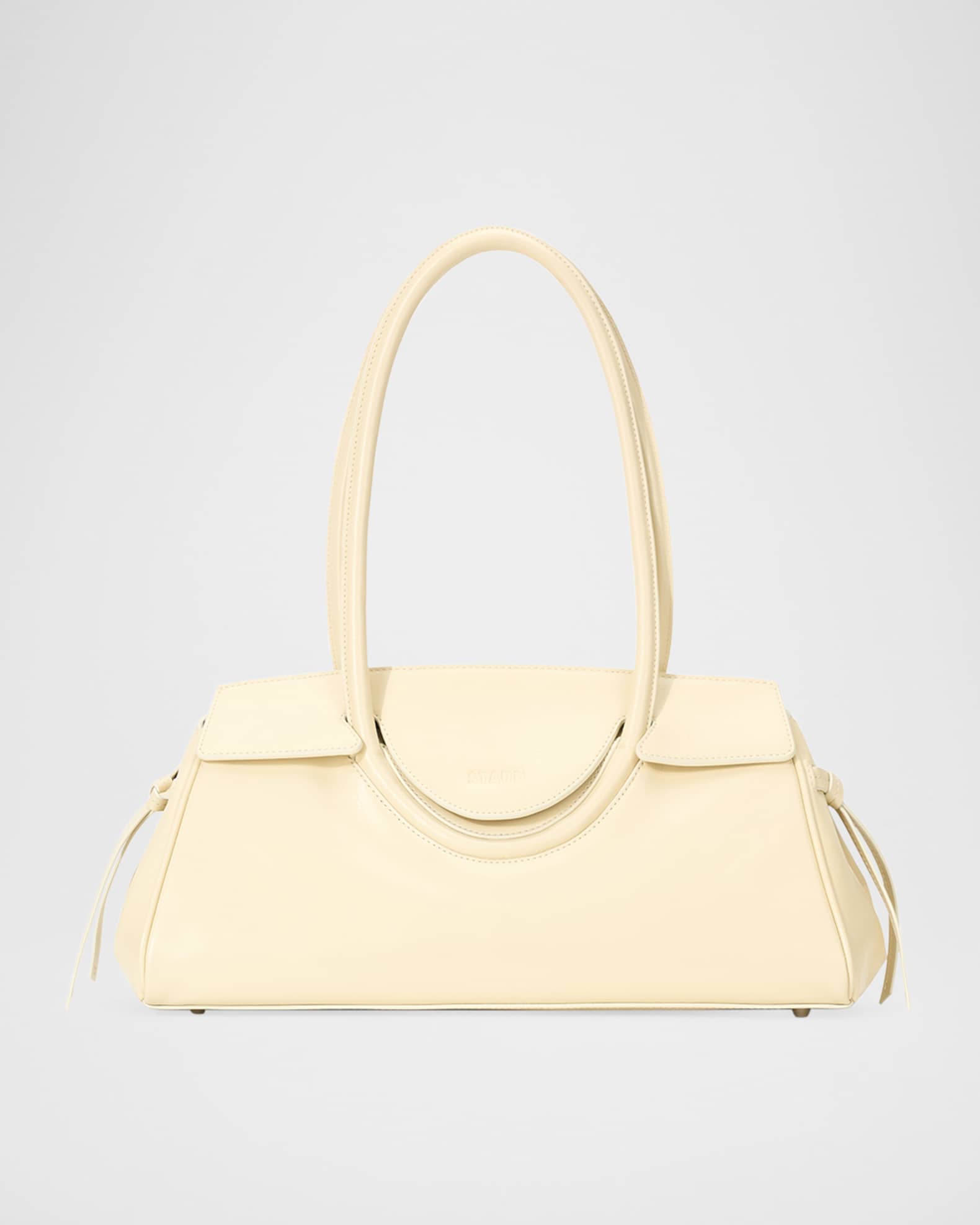 Maude Fold-Over Flap Leather Shoulder Bag 0