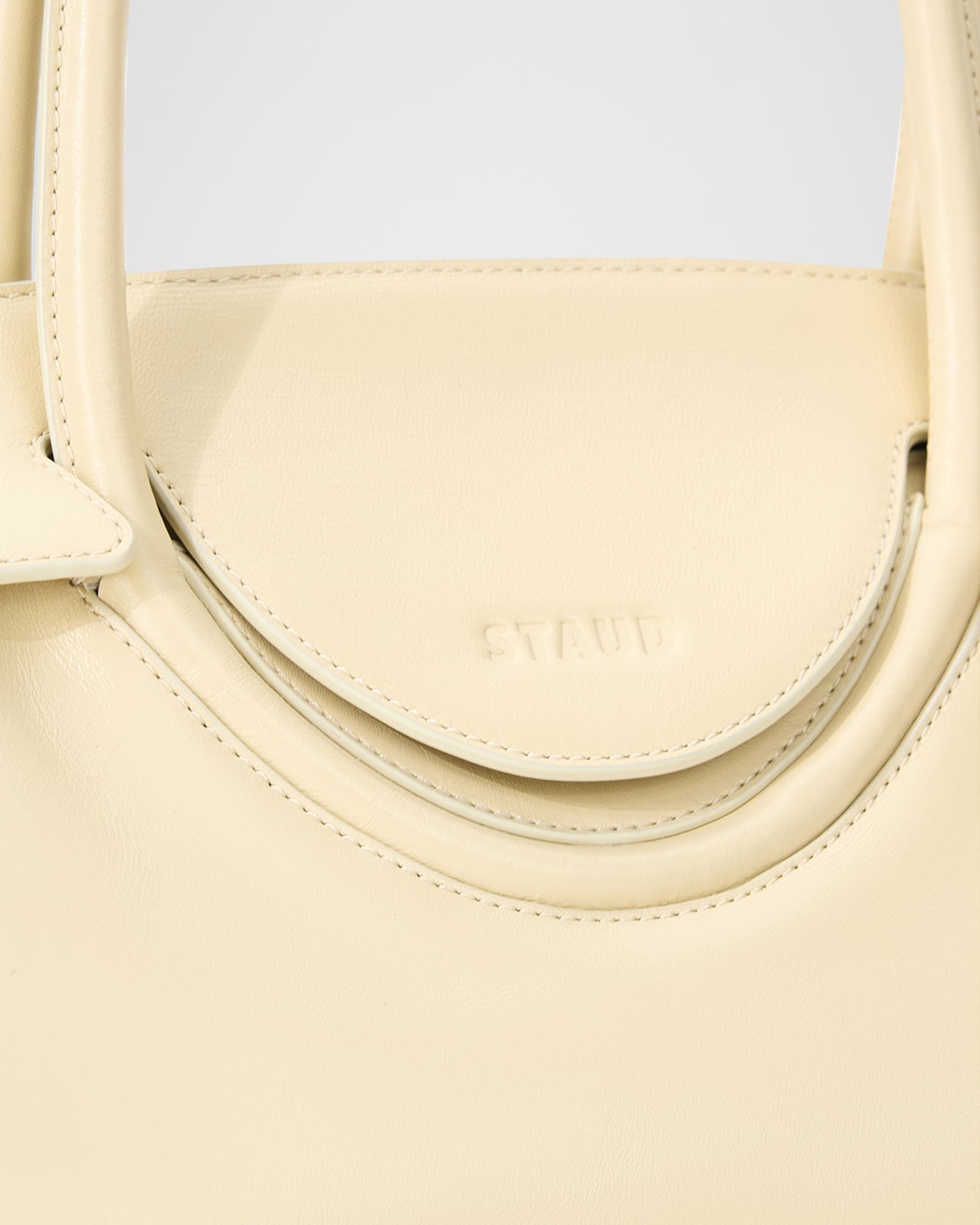 STAUD Maude Fold-Over Flap Leather Shoulder Bag | Neiman Marcus