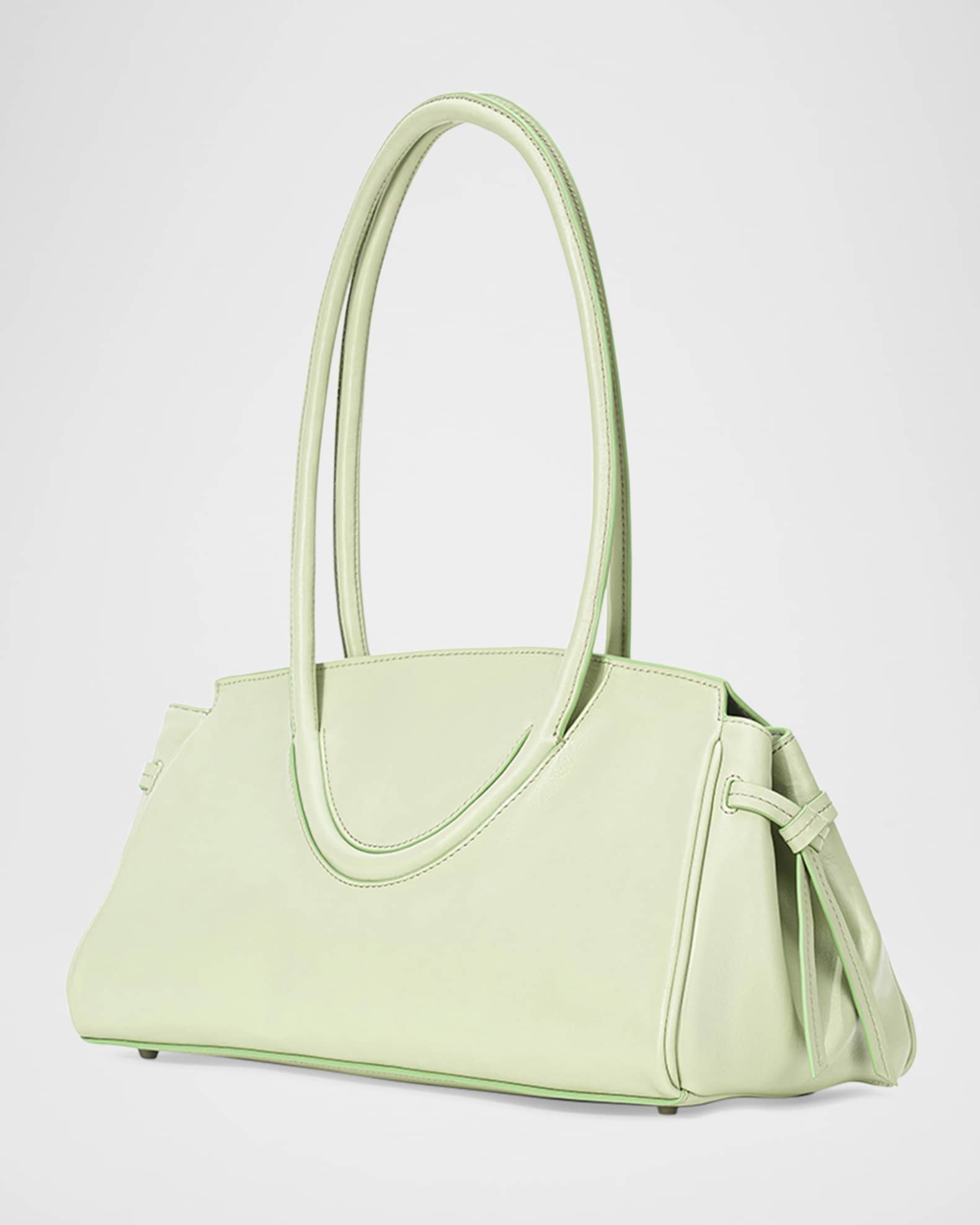 Maude Fold-Over Flap Leather Shoulder Bag 1