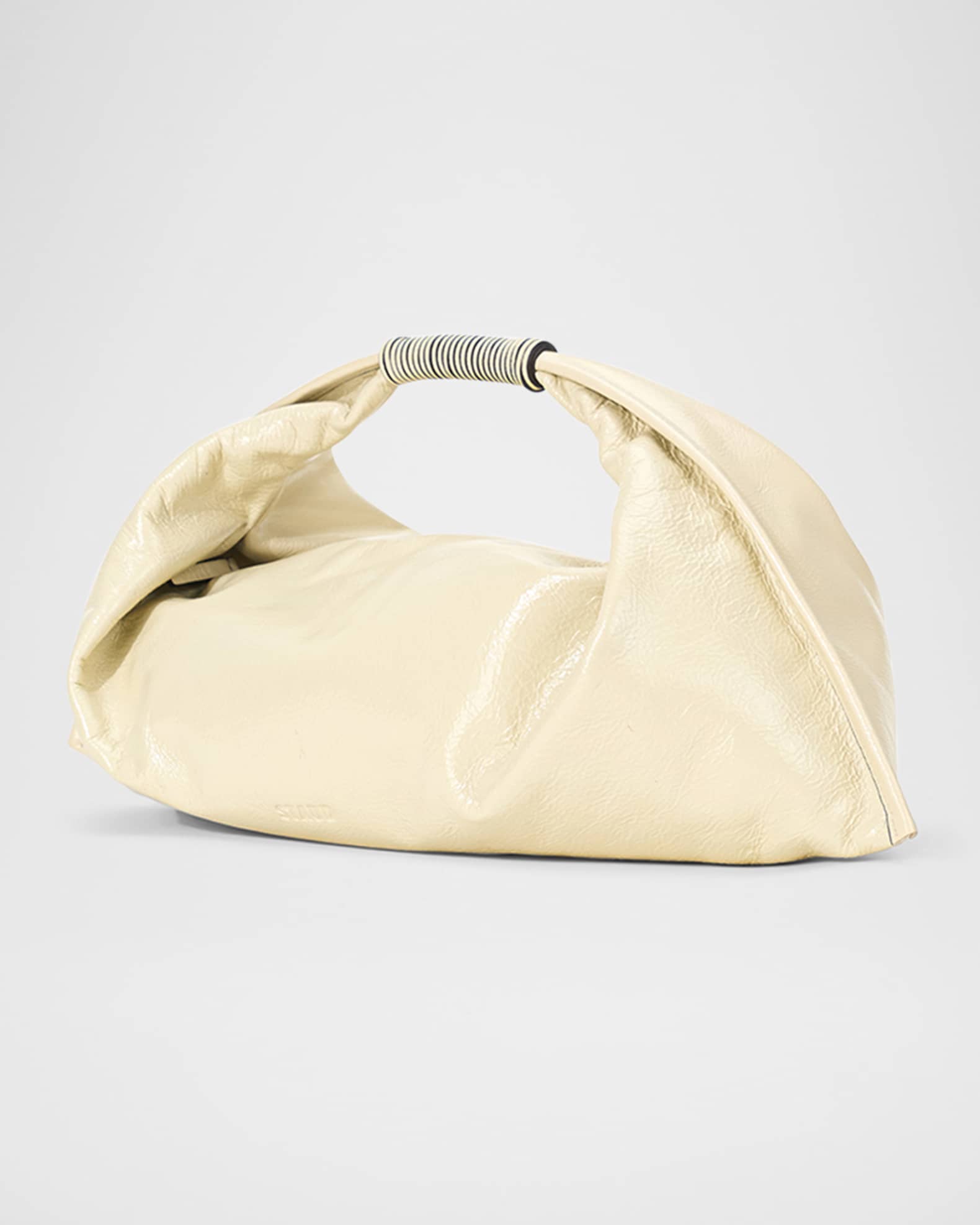 Ronnie Mini Crinkled Leather Top-Handle Bag 1