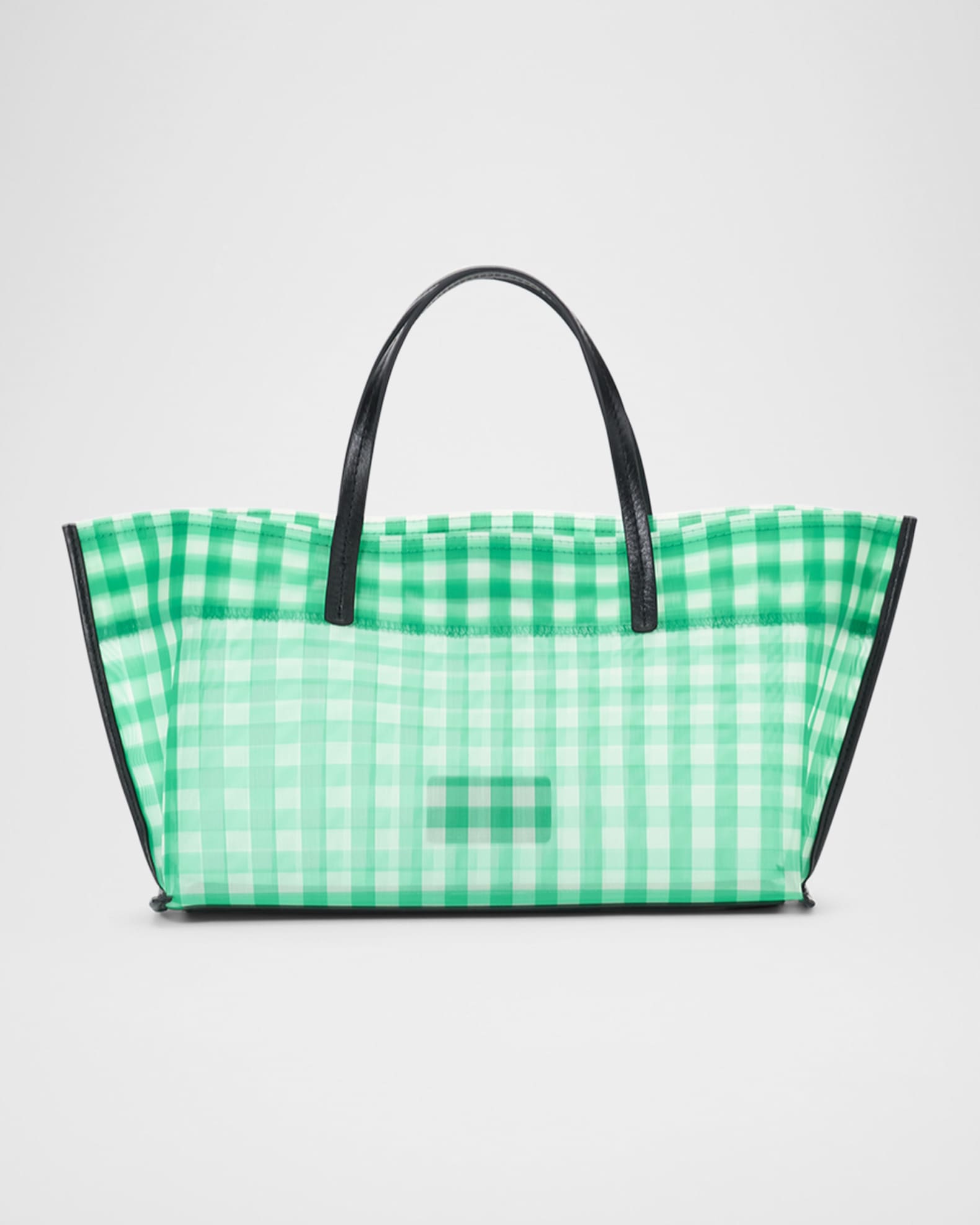 Christos Mini Plaid Mesh Tote Bag 0