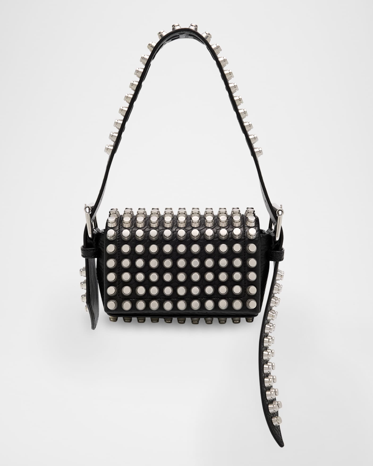 ショルダーバッグ・ポシェット ALEXANDER WANG BLACK LEATHER SMALL RICCO SHOULDER BAG Alexander Wang Small Ricco Leather Shoulder Bag | Black